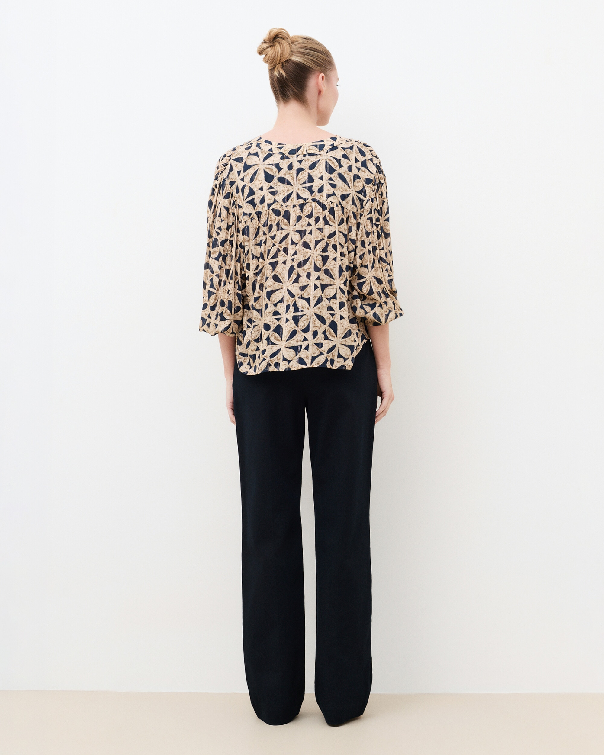 Blusa de mujer con estampado geométrico - Caroll - Multicolor Multicolor-2
