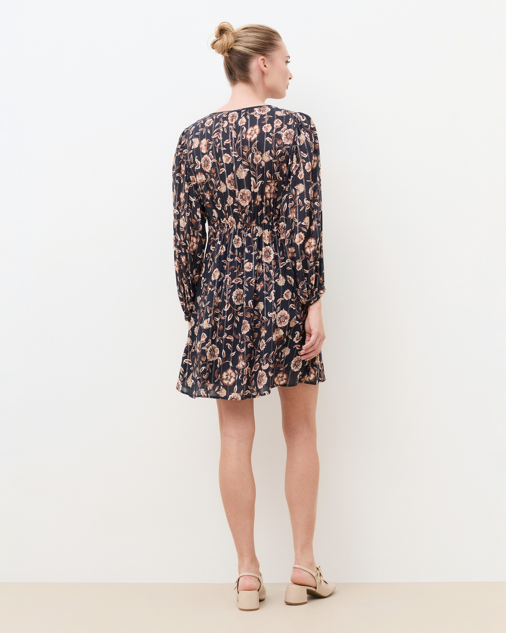 Vestido corto con estampado floral - Caroll - Multicolor Multicolor-2