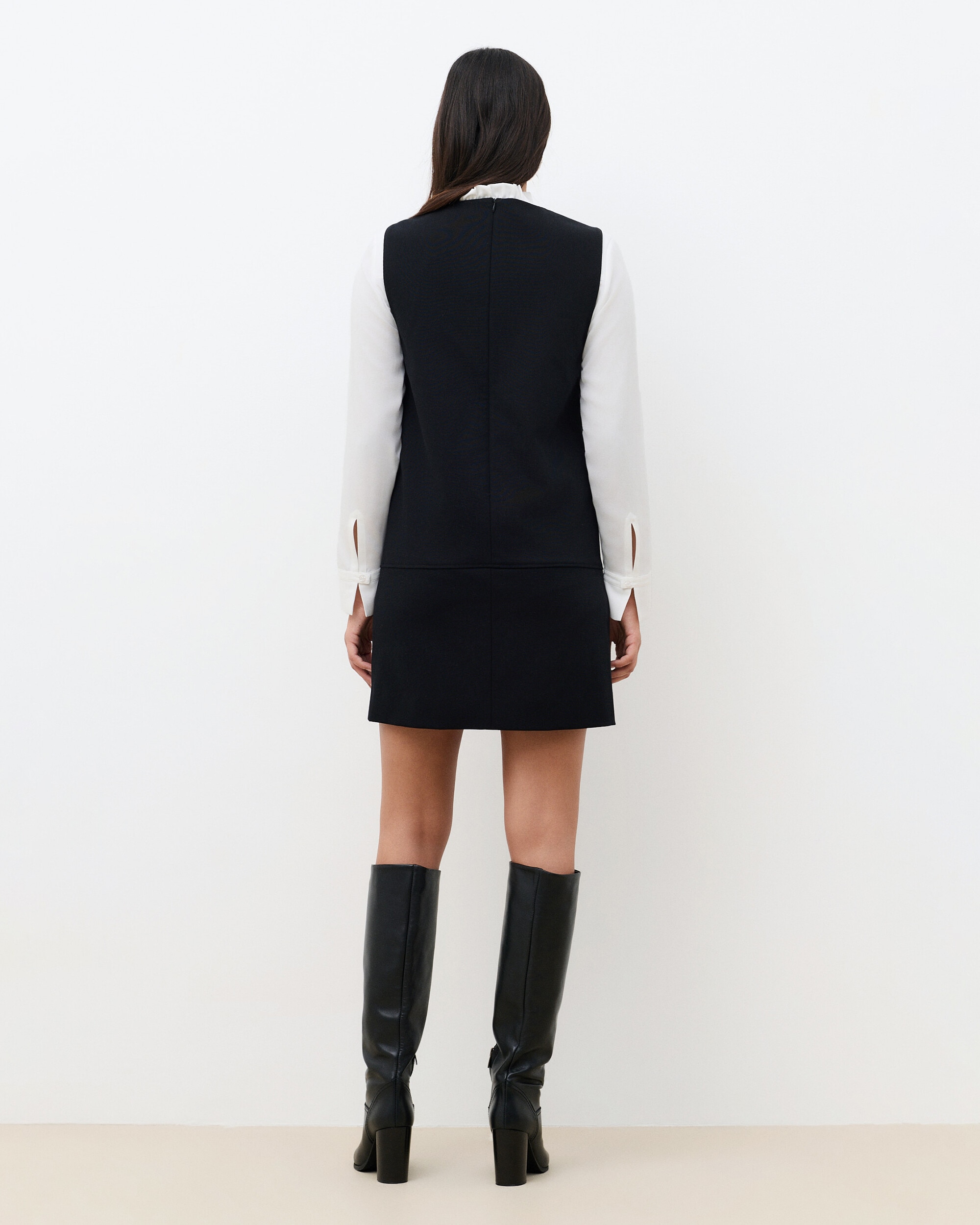 Vestido corto de punto sin mangas - Caroll - Negro Negro-2
