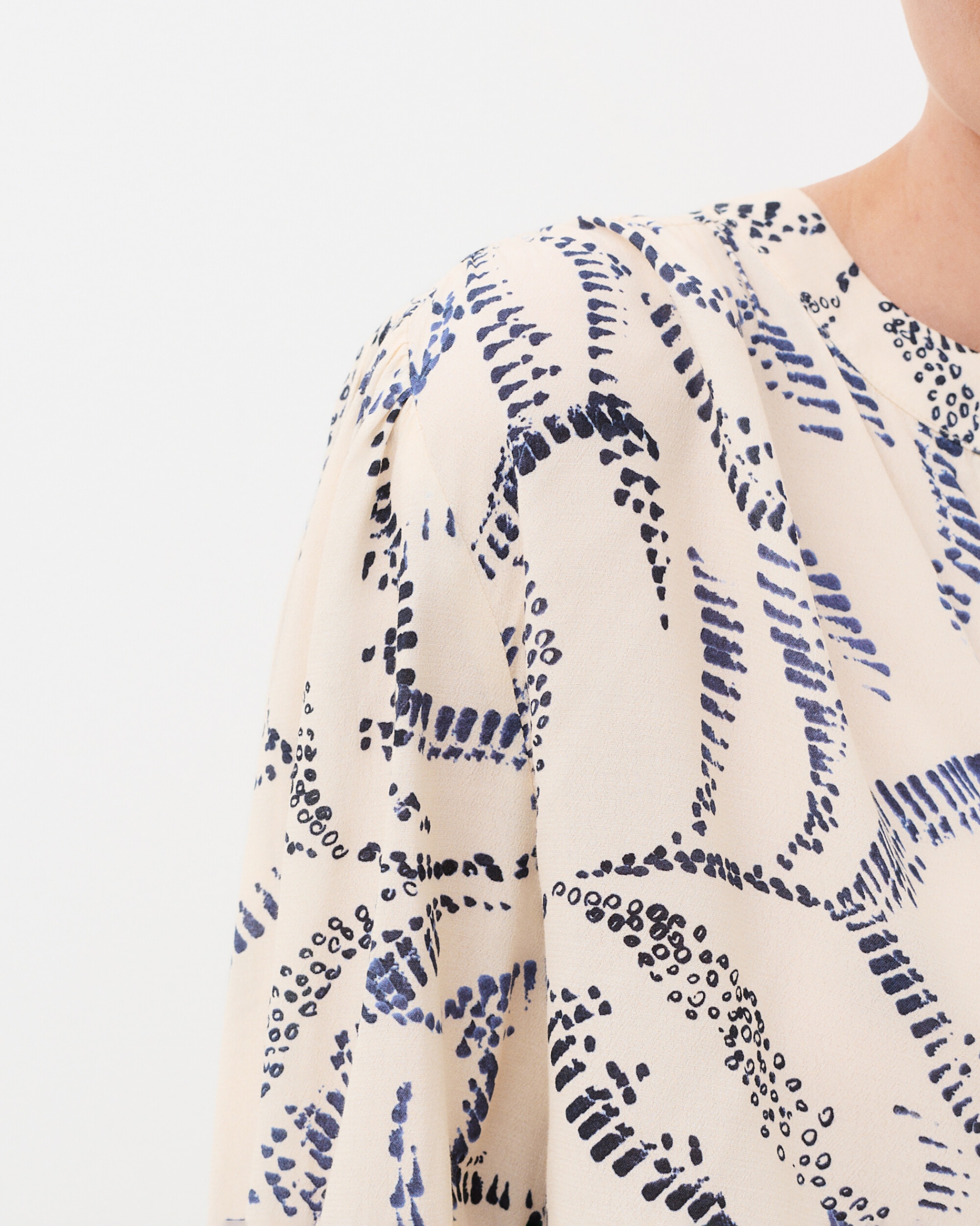 Blusa de mujer con estampado - Caroll - Marfil Marfil-3