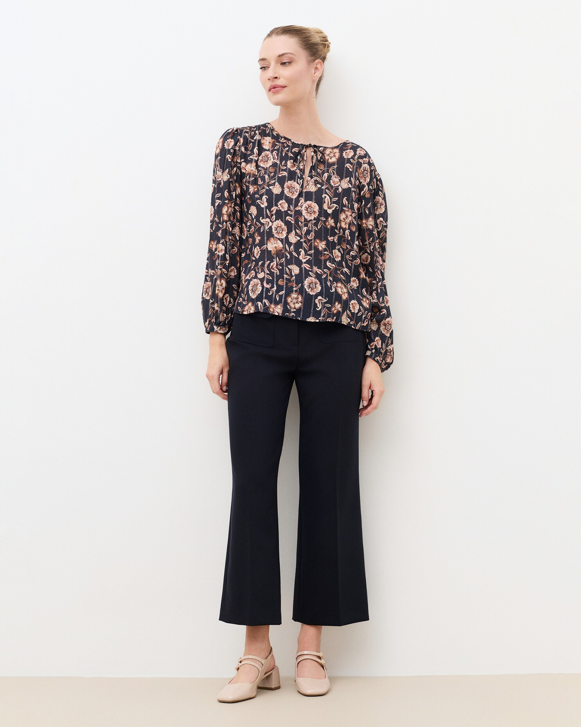 Blusa de mujer con estampado floral - Caroll - Multicolor Multicolor-1