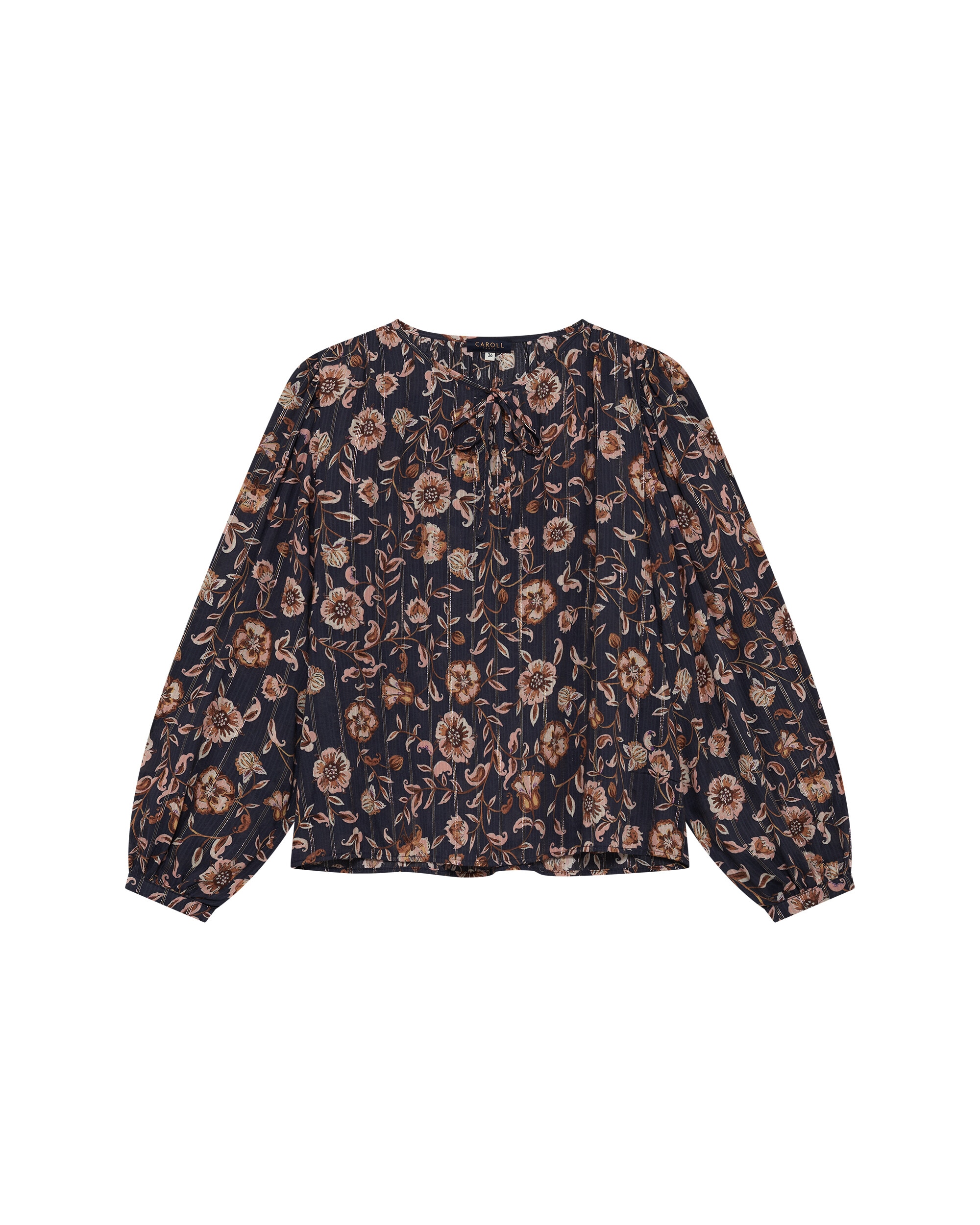 Blusa de mujer con estampado floral - Caroll - Multicolor Multicolor-4