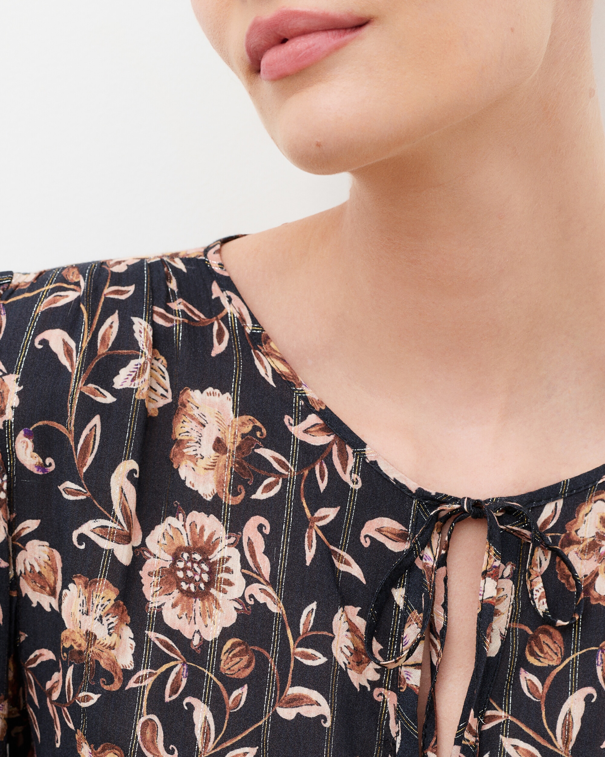 Blusa de mujer con estampado floral - Caroll - Multicolor Multicolor-3