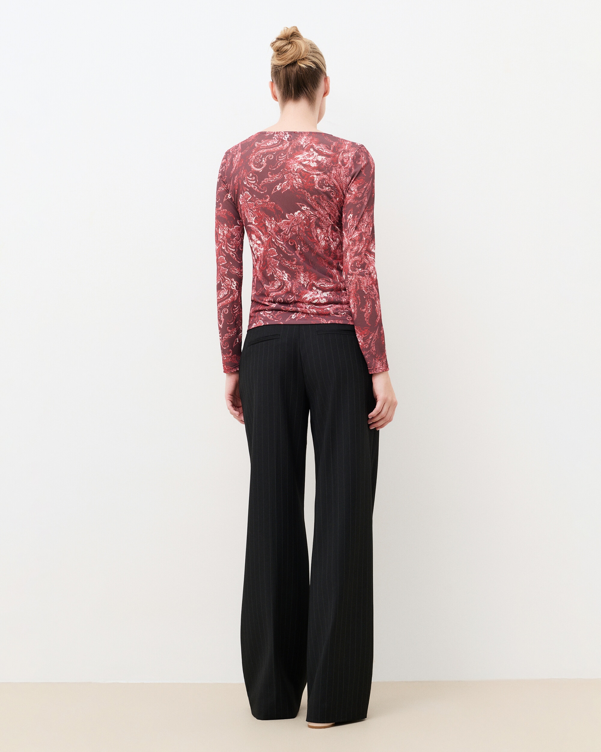 Camiseta de mujer con manga larga - Caroll - Rojo Rojo-2