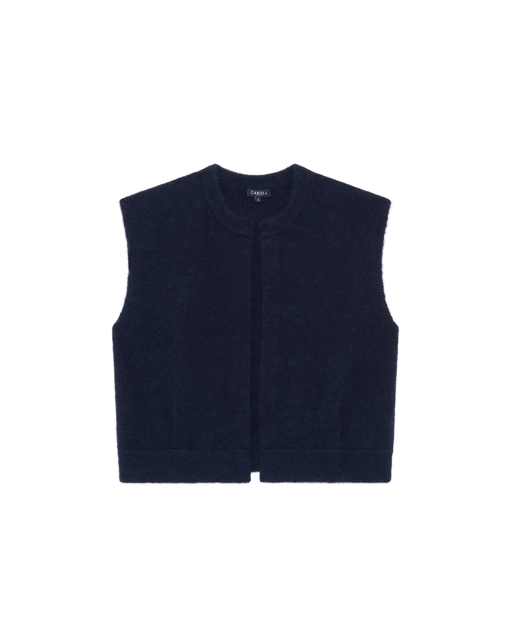 Chaleco de mujer con cuello redondo - Caroll - Azul marino Azul marino-4