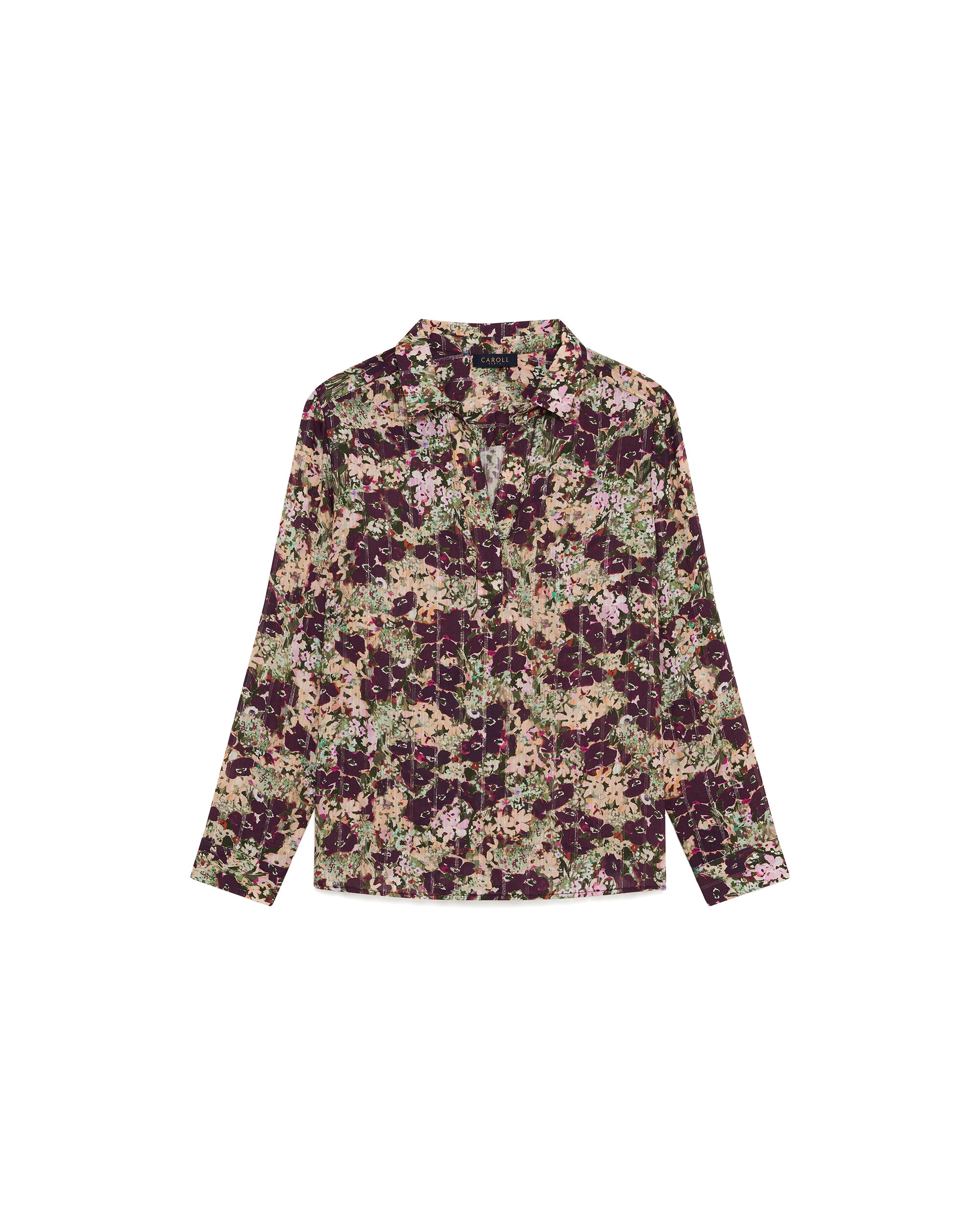 Imagen 4 de Blusa de mujer con cuello camisero - Caroll - Multicolor Multicolor