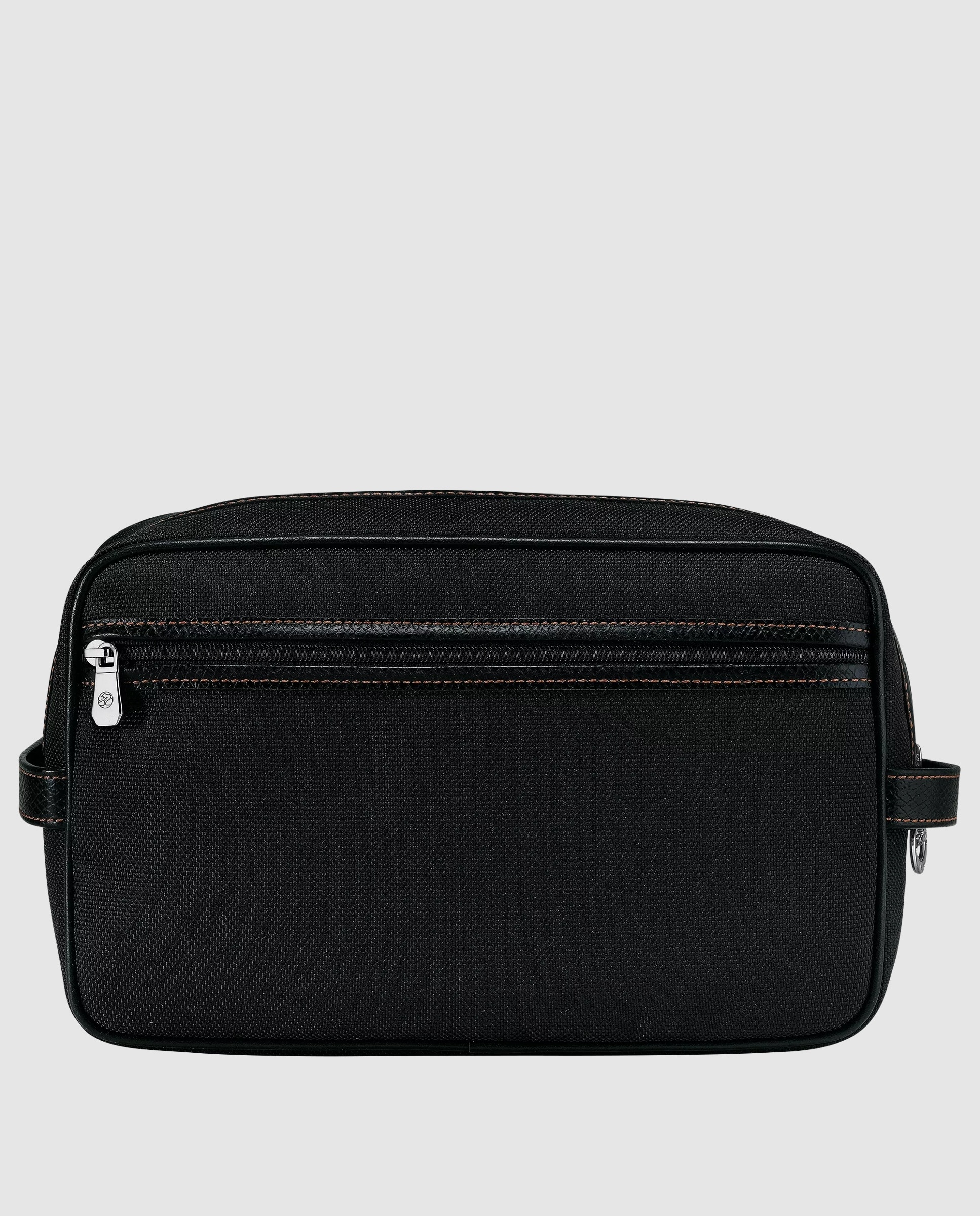 Neceser de mujer Boxford estampado liso con cremallera - Longchamp - Negro Negro-2
