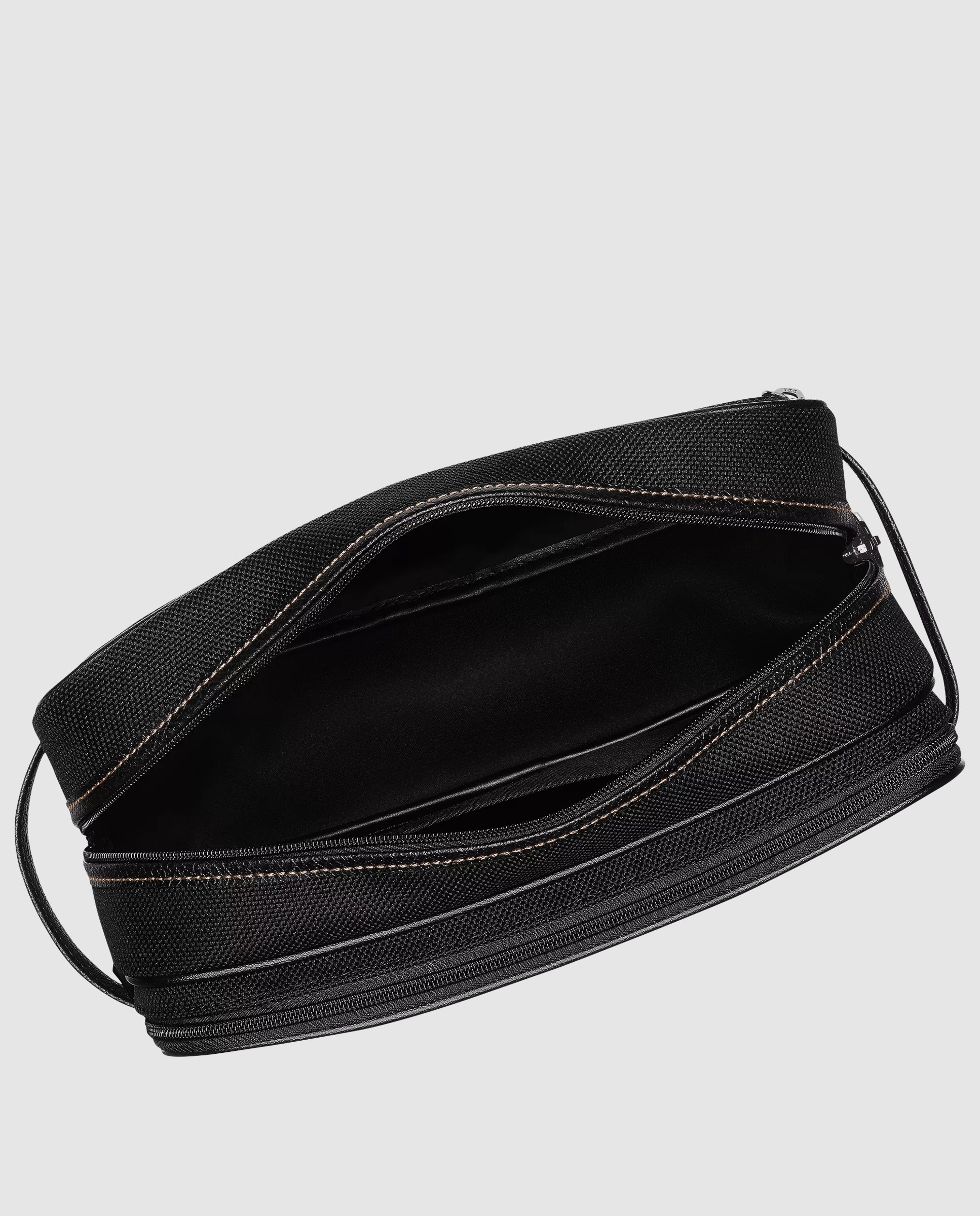 Neceser de mujer Boxford estampado liso con cremallera - Longchamp - Negro Negro-5