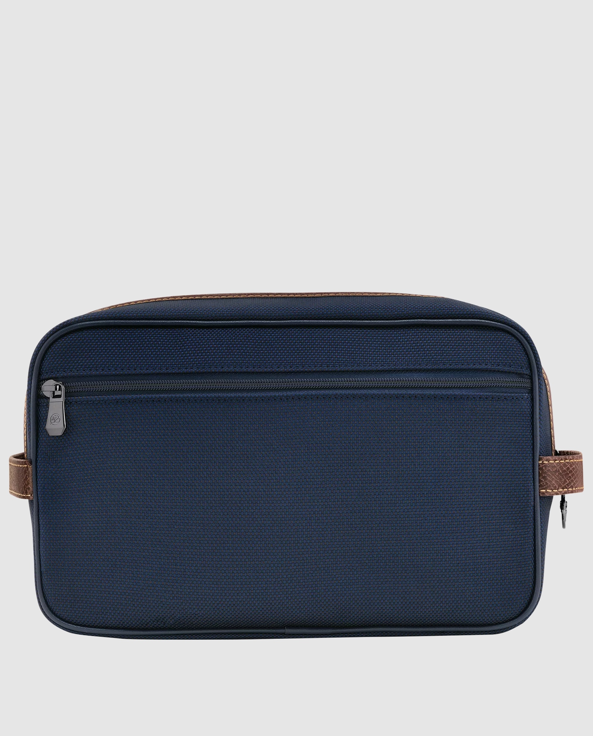 Neceser de mujer Boxford estampado liso con cremallera - Longchamp - Azul marino Azul marino-2