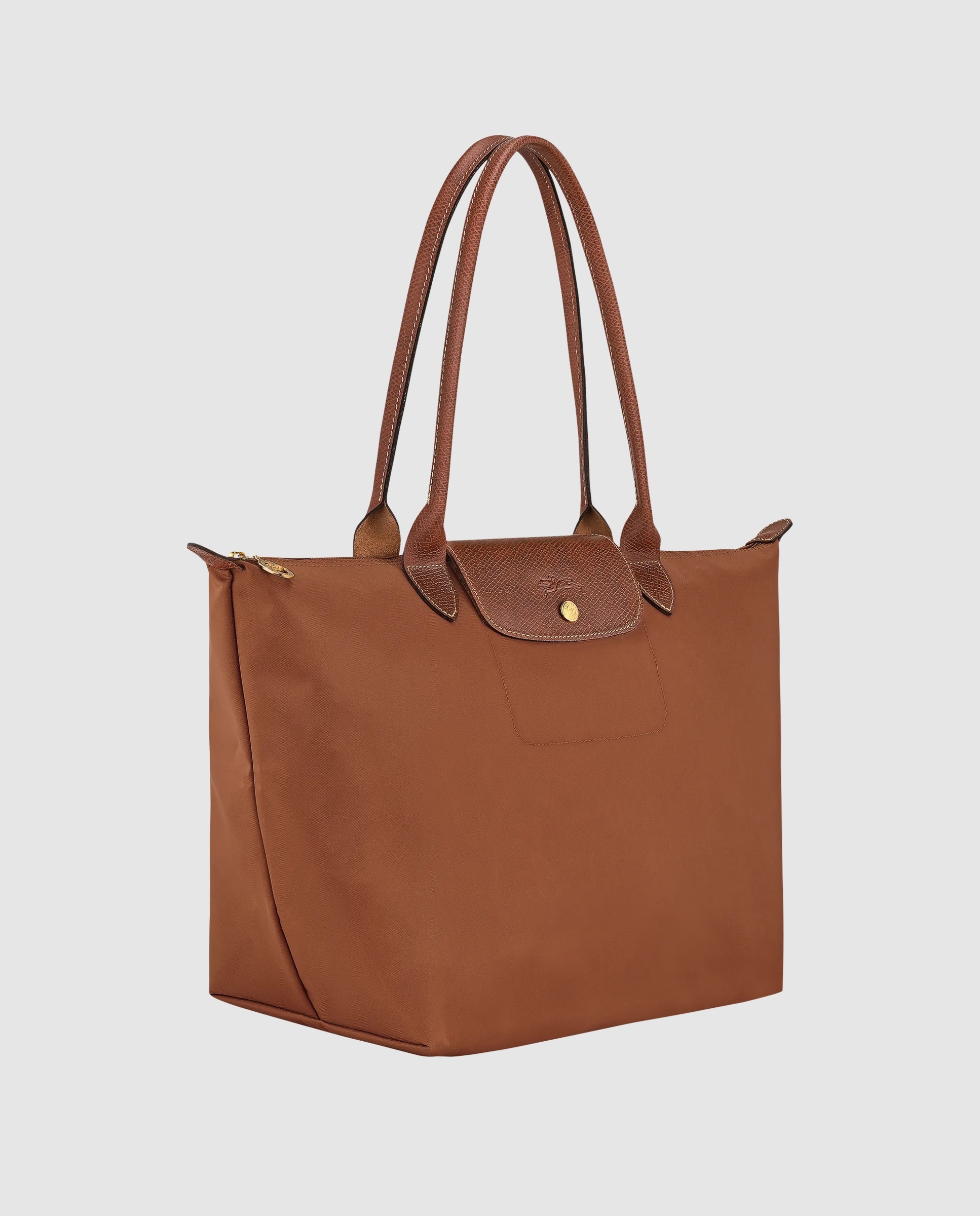 Bolsos de hombro de mujer le pliage original en talla l - Longchamp - Marrón claro Marrón claro-3