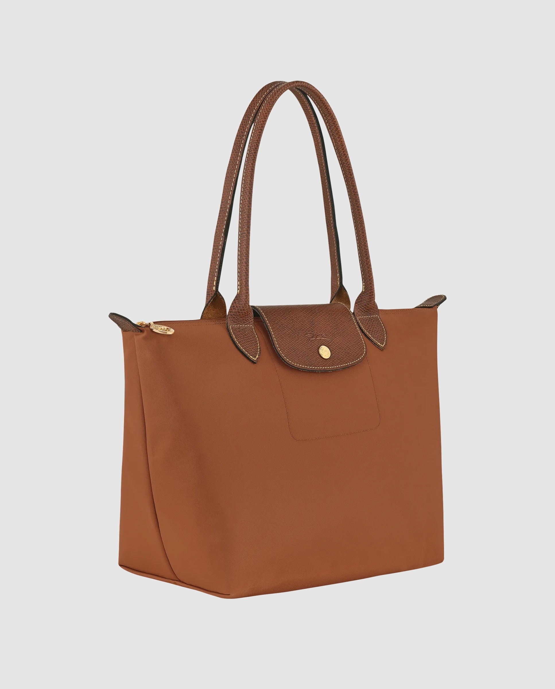 Bolsos de hombro de mujer le pliage original en talla m - Longchamp - Marrón claro Marrón claro-3