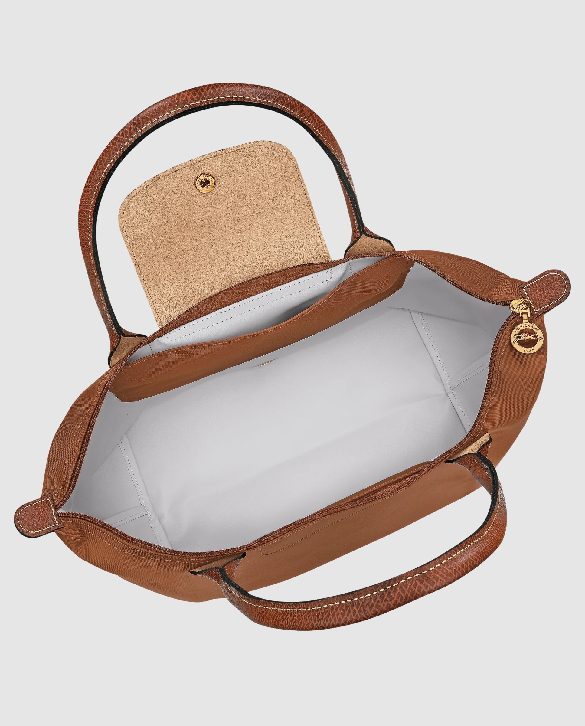 Bolsos de hombro de mujer le pliage original en talla m - Longchamp - Marrón claro Marrón claro-5