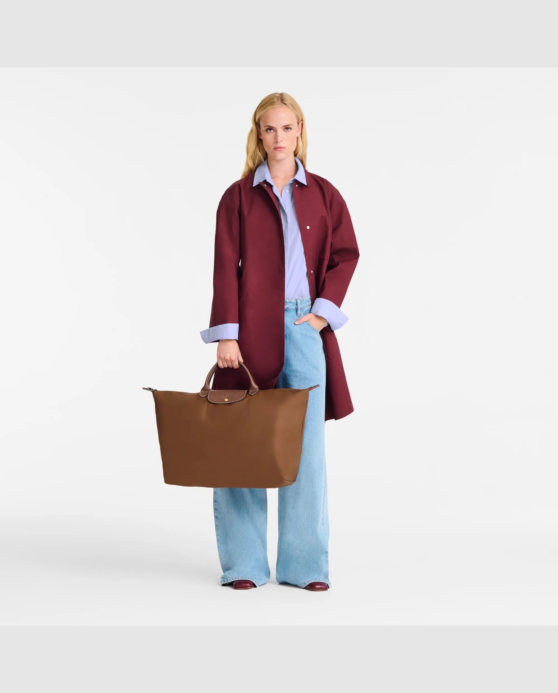 Bolso Le Pliage Original blanda con capacidad de 30L - Longchamp - Marrón claro Marrón claro-2