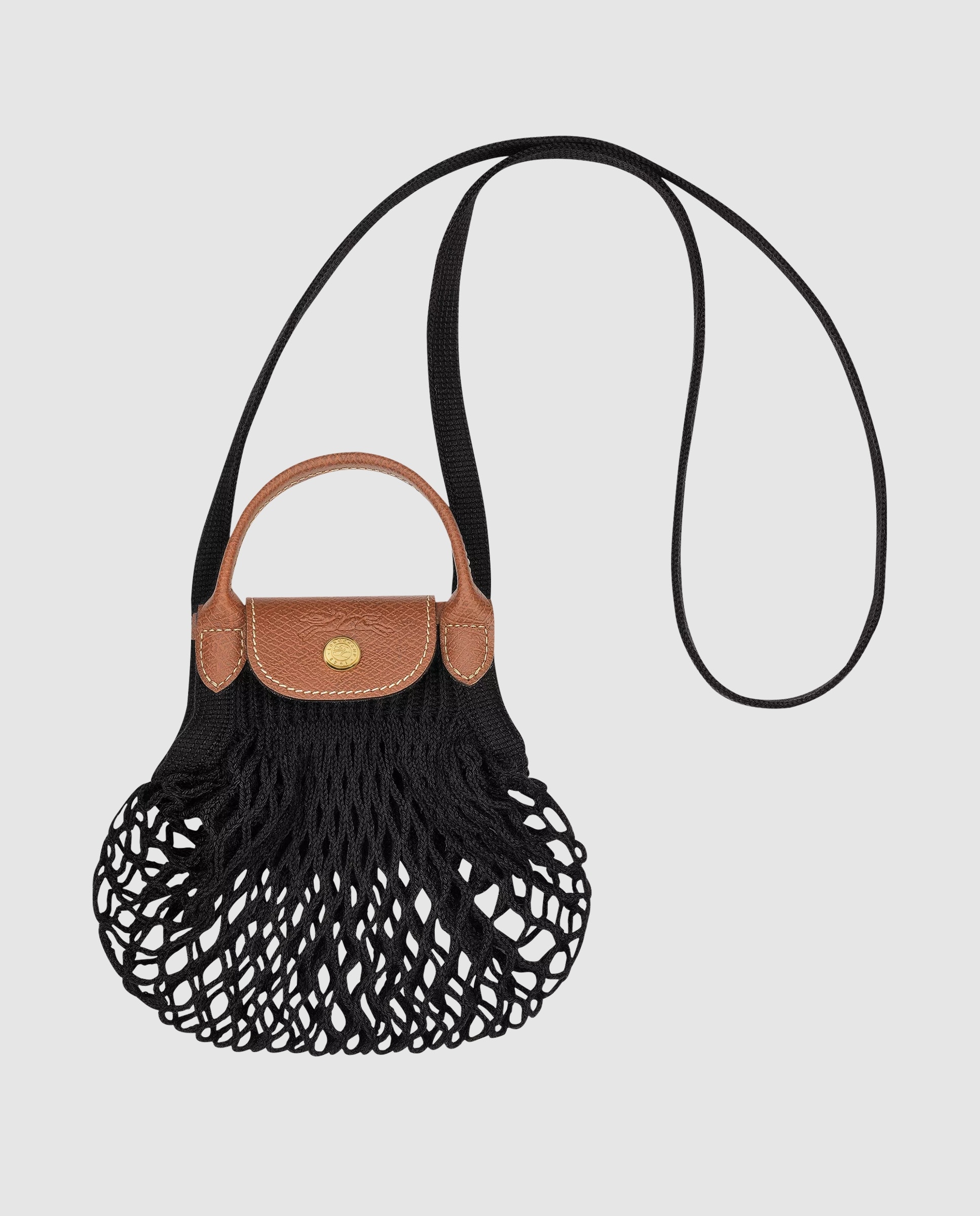 Bolsos pequeños de mujer le pliage filet en talla xs - Longchamp - Negro Negro-1