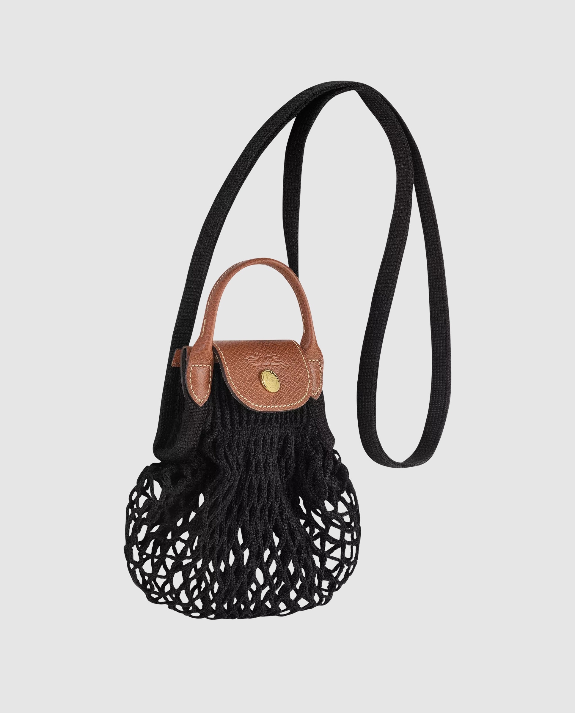 Bolsos pequeños de mujer le pliage filet en talla xs - Longchamp - Negro Negro-3