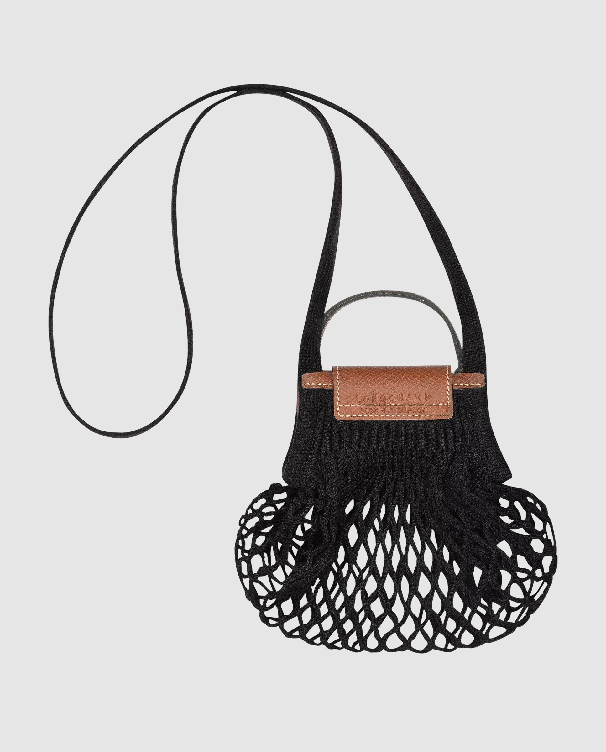 Bolsos pequeños de mujer le pliage filet en talla xs - Longchamp - Negro Negro-4