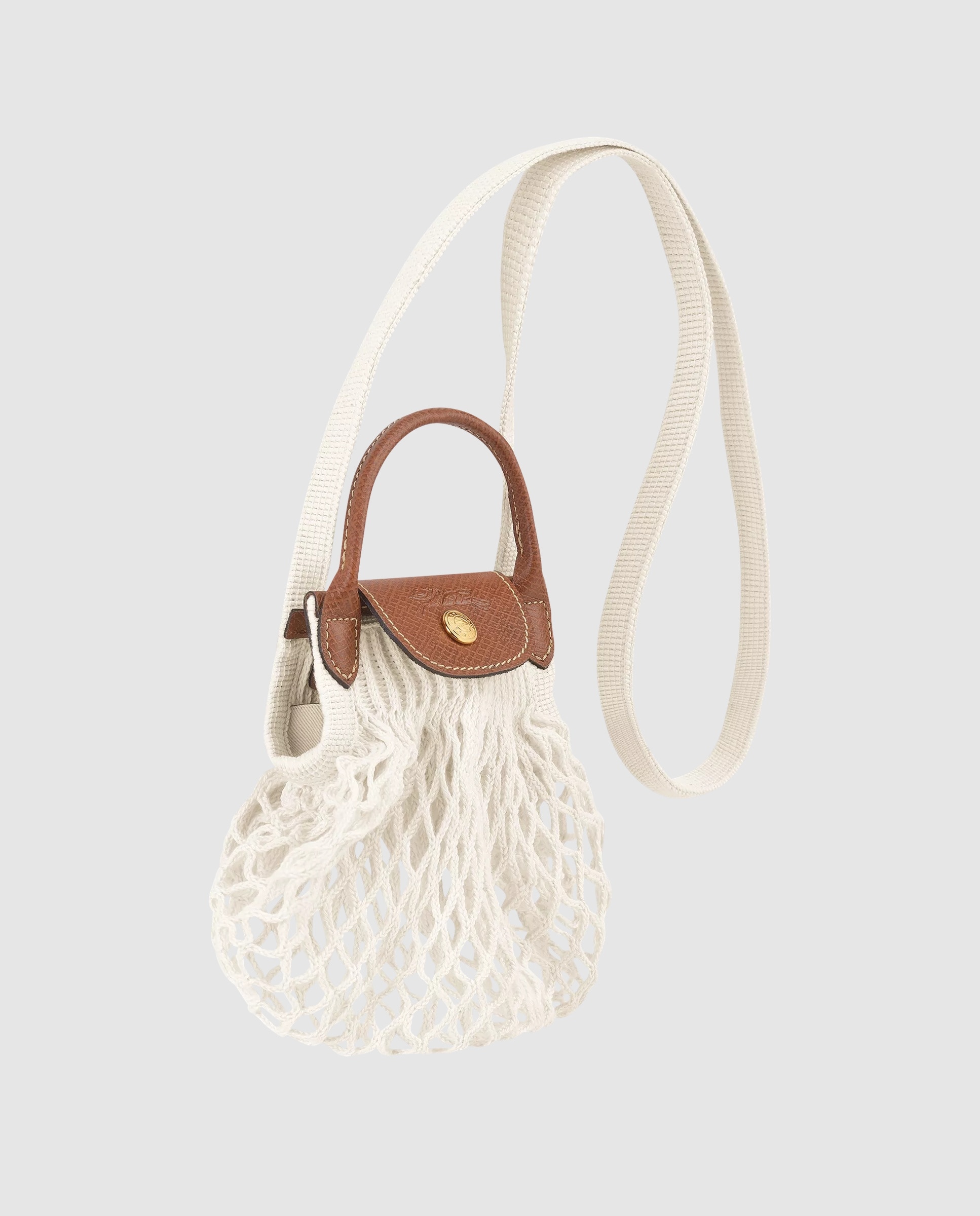 Bolsos pequeños de mujer le pliage filet en talla xs - Longchamp - Crudo Crudo-3