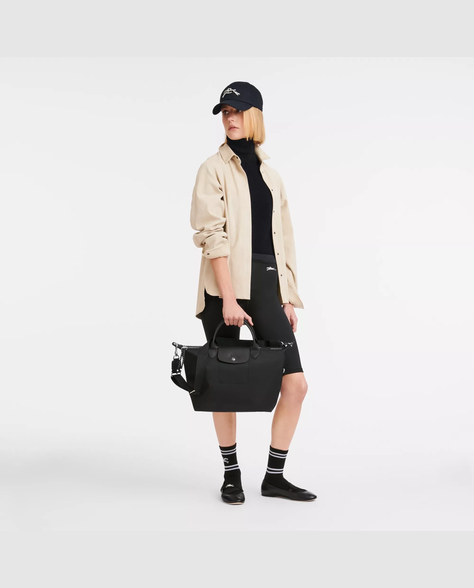 Bolsos de mano de mujer le pliage energy en talla l - Longchamp - Negro Negro-2