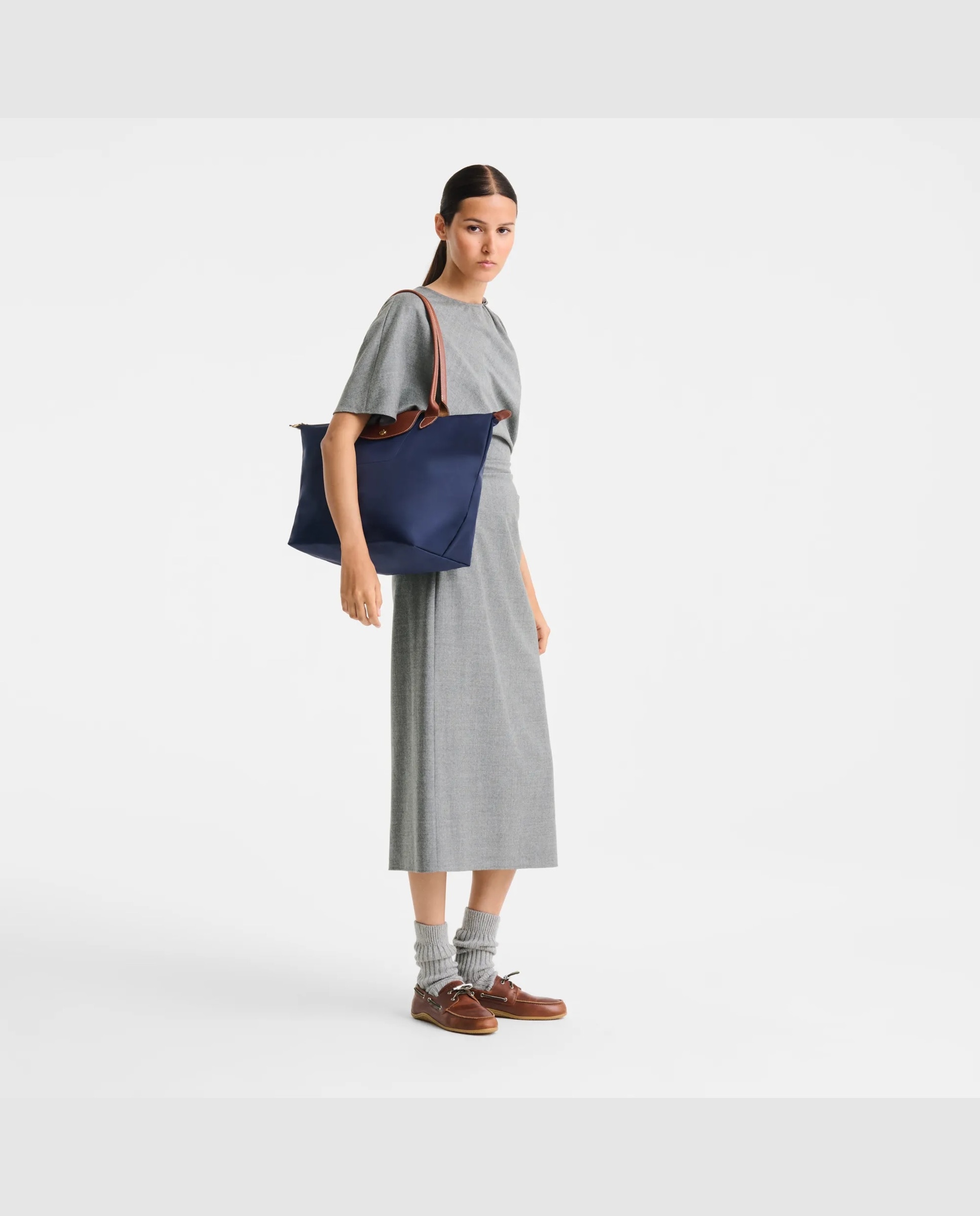 Bolsos de hombro de mujer le pliage original en talla l - Longchamp - Azul marino Azul marino-2