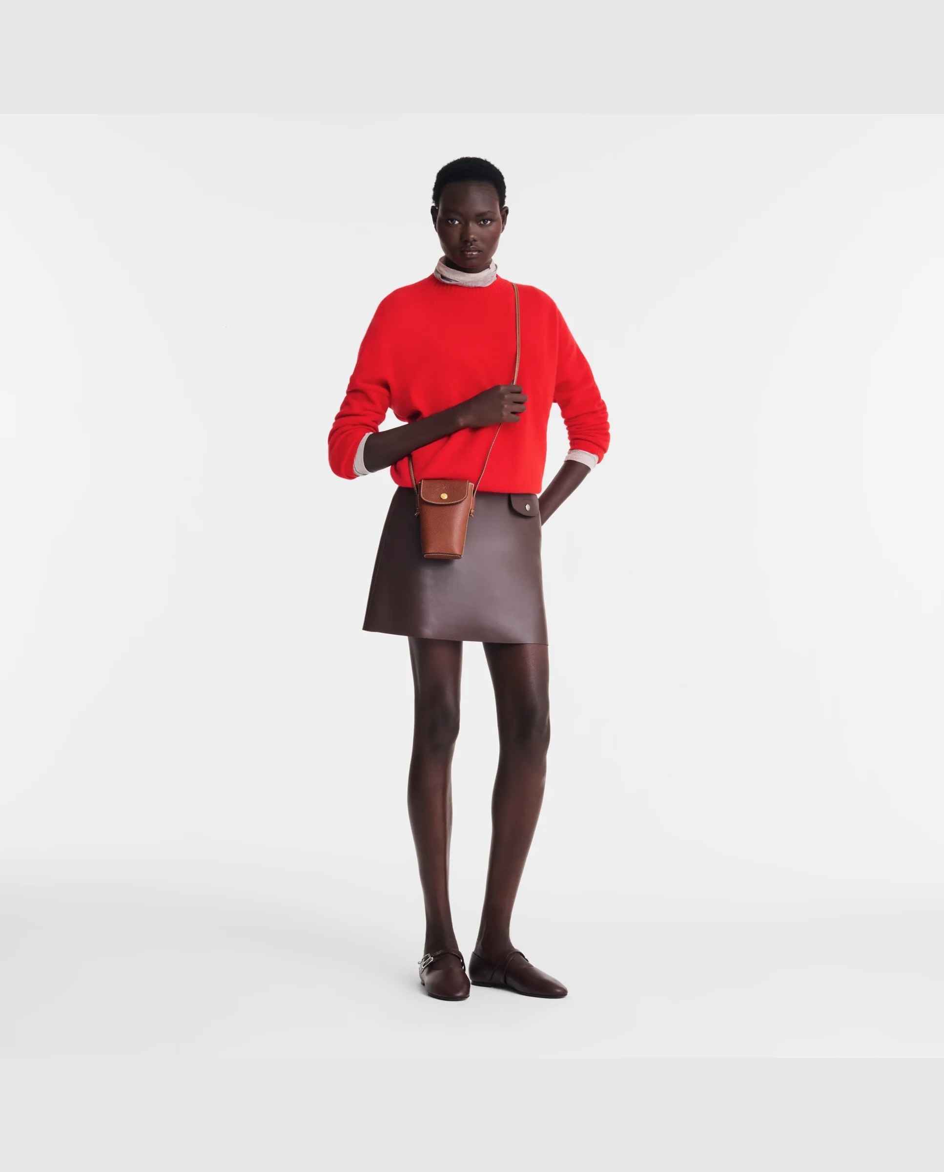Bolso para móvil de mujer épure - Longchamp - Marrón Marrón-2