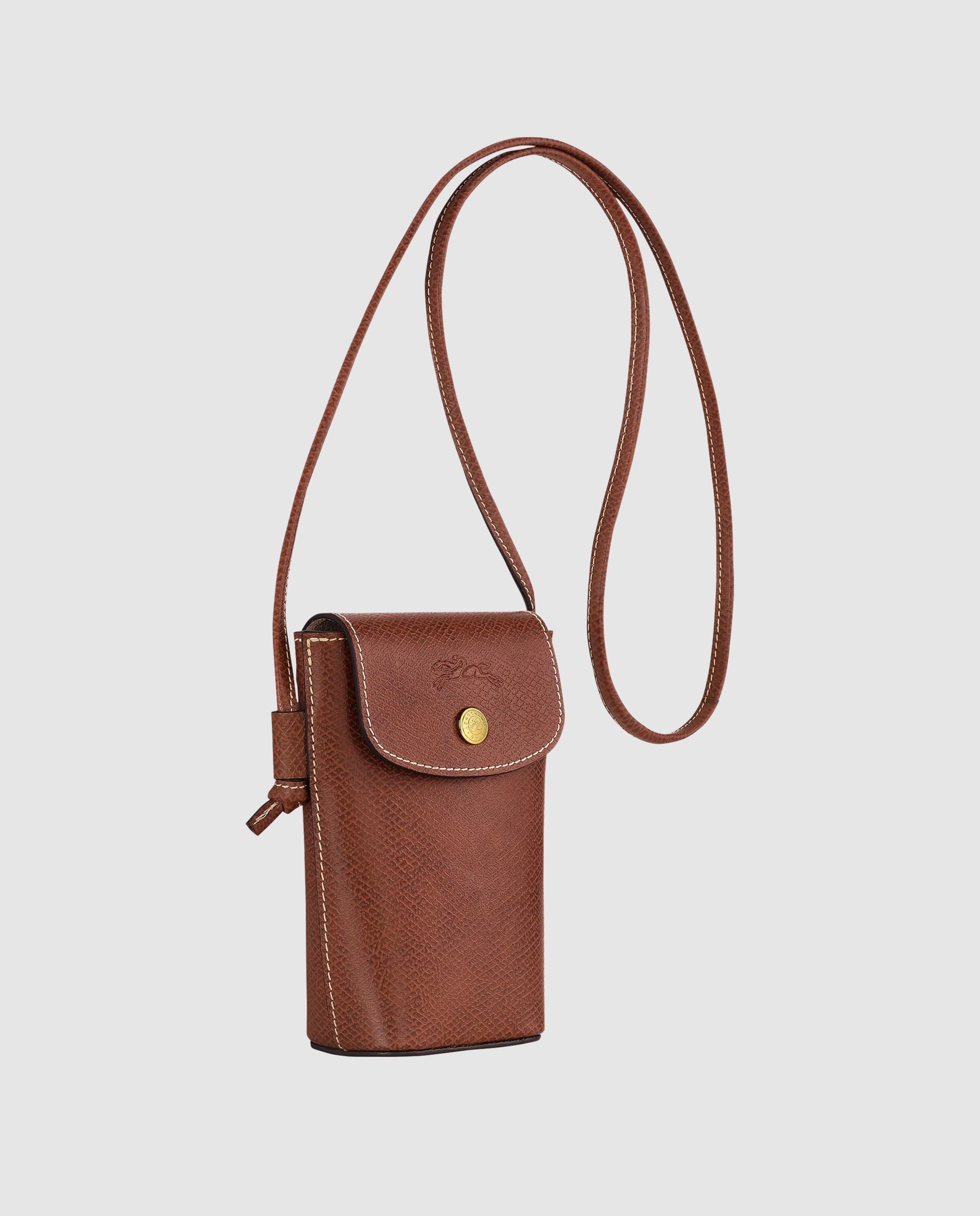 Bolso para móvil de mujer épure - Longchamp - Marrón Marrón-3