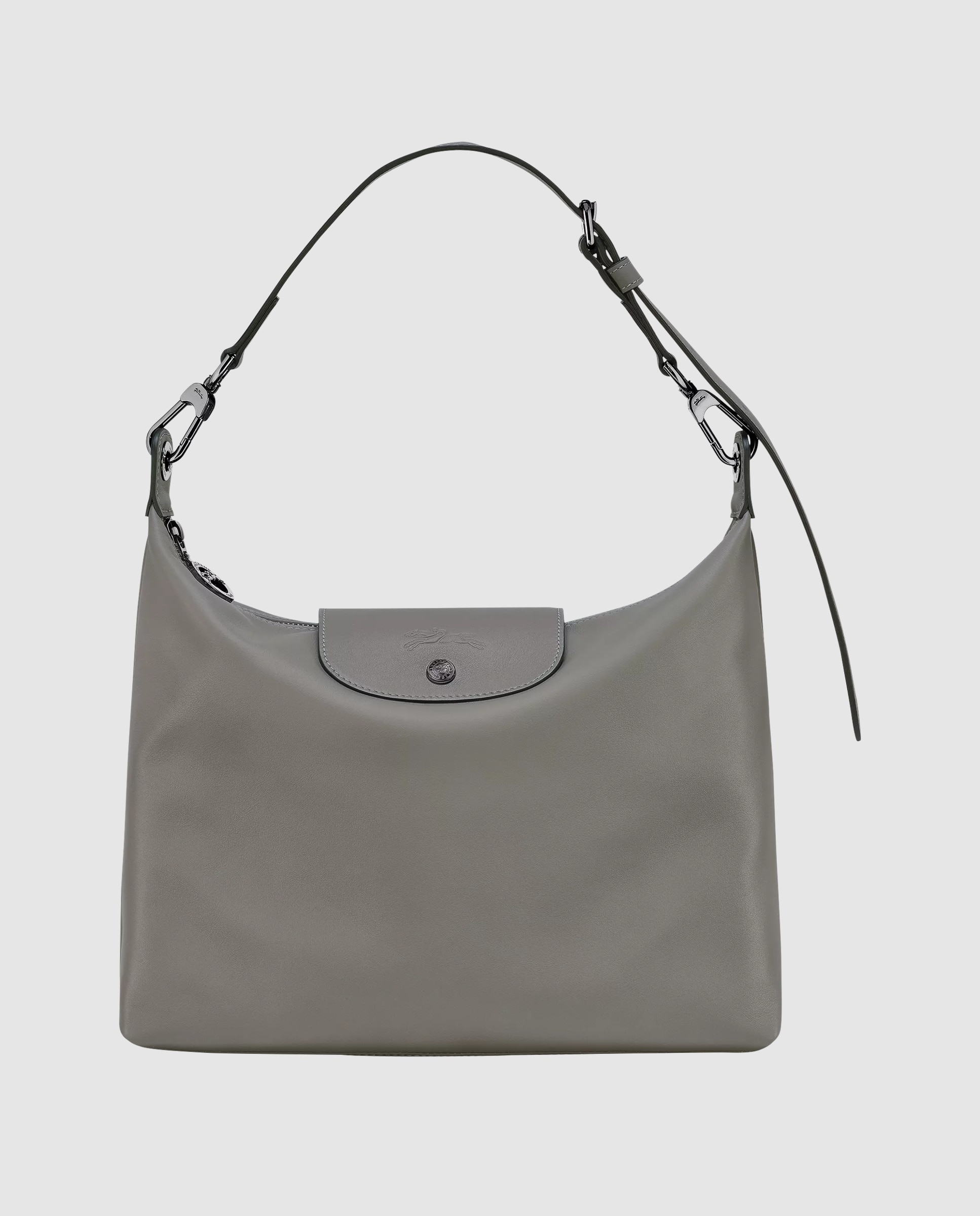 Bolso de hombro de mujer le pliage xtra en talla m - Longchamp - Gris claro Gris claro-1