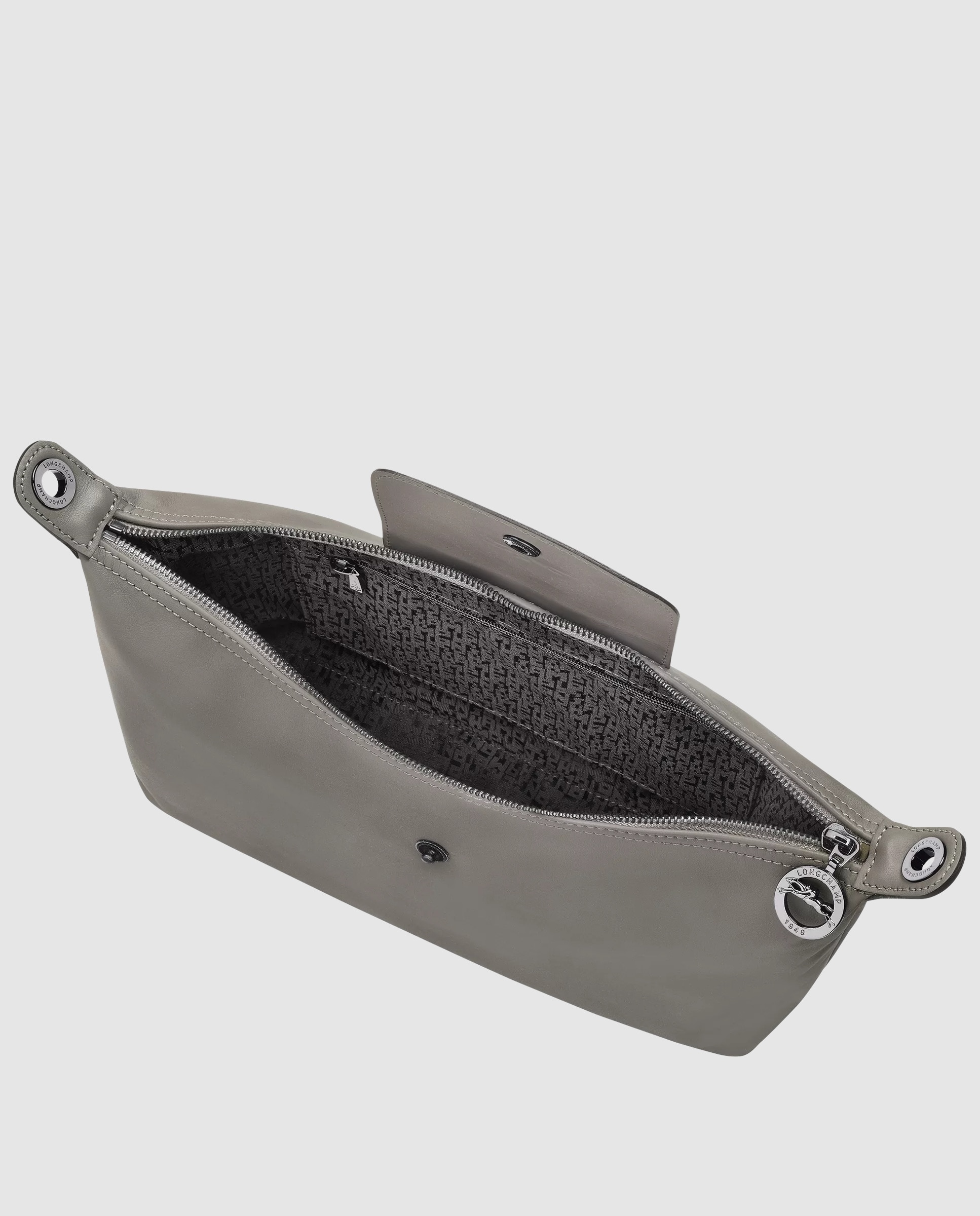 Bolso de hombro de mujer le pliage xtra en talla m - Longchamp - Gris claro Gris claro-3