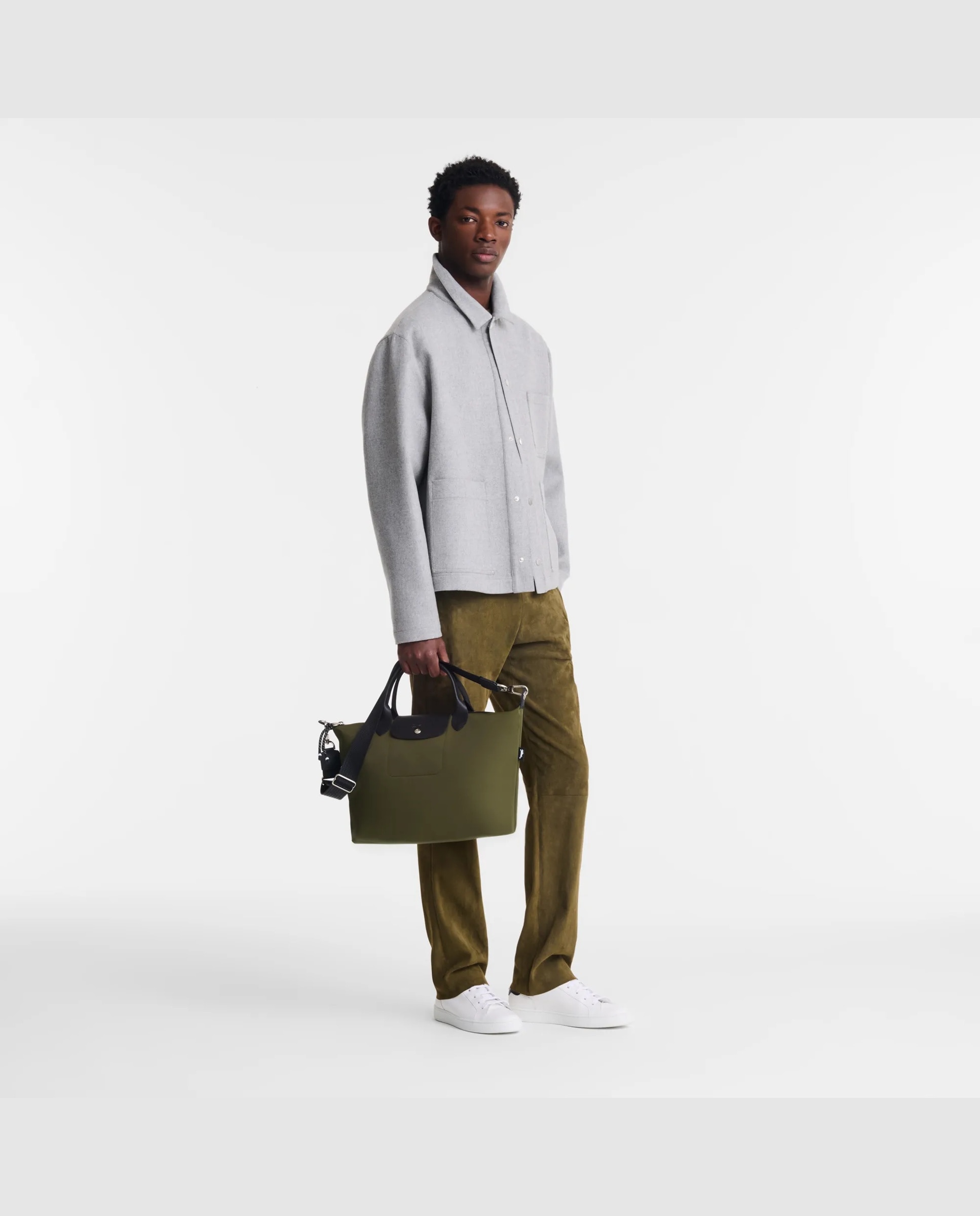 Bolsos de mano de mujer le pliage energy en talla l - Longchamp - Kaki Kaki-2