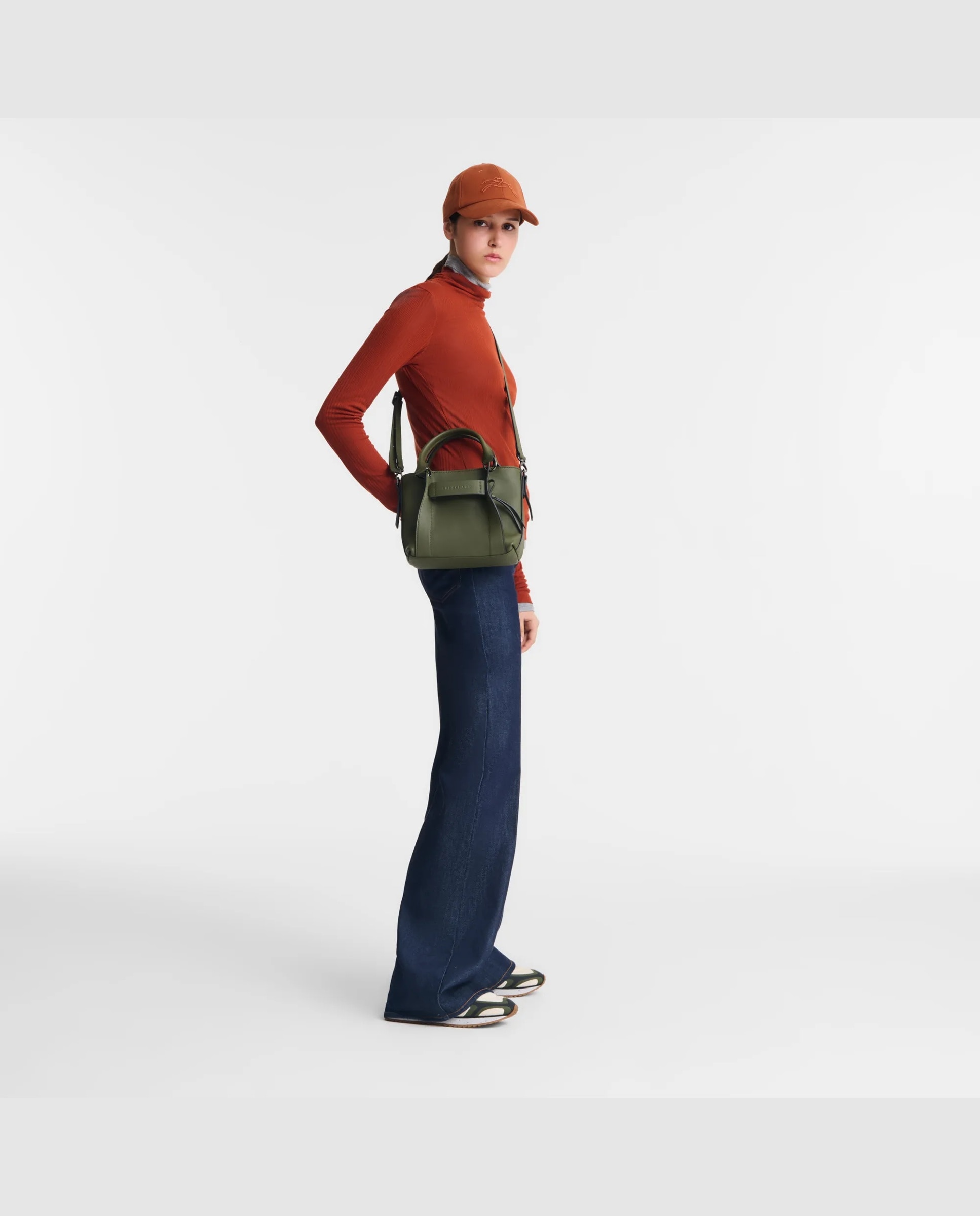 Bolsos de mano de mujer longchamp 3d en talla s - Kaki Kaki-2