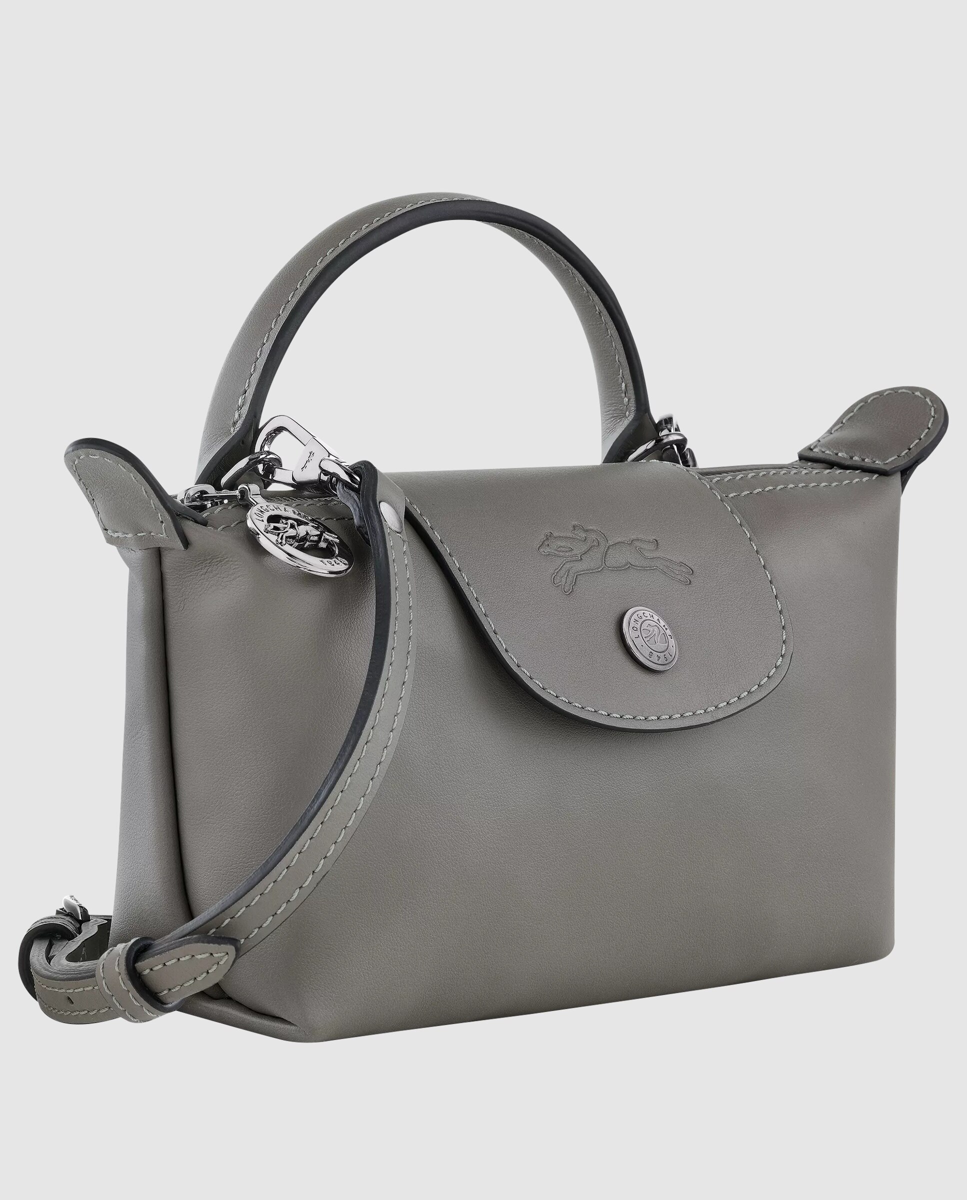 Bolsos pequeños de mujer le pliage xtra en talla xs - Longchamp - Gris claro Gris claro-3