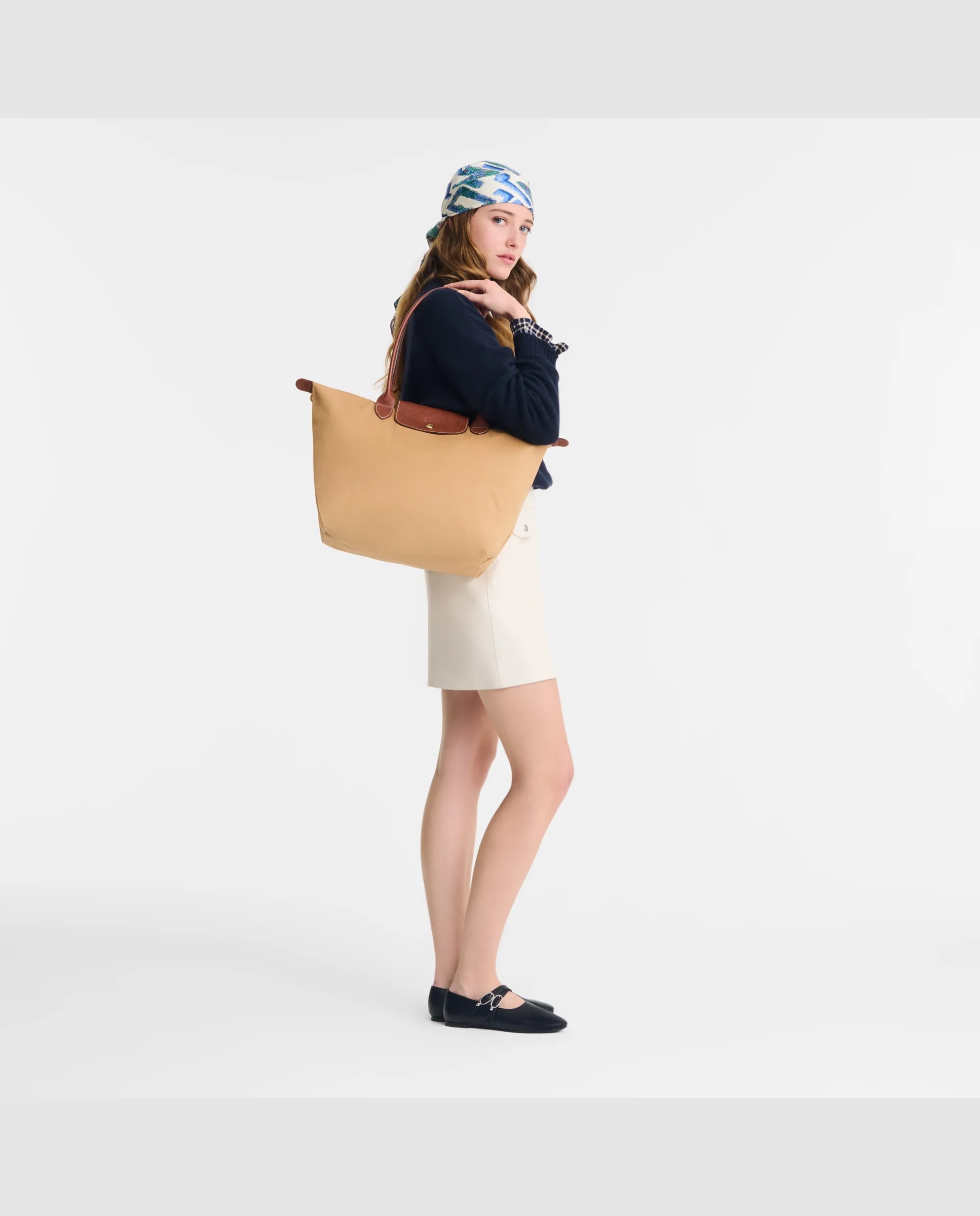 Bolsos de hombro de mujer le pliage original en talla l - Longchamp - Camel Camel-2