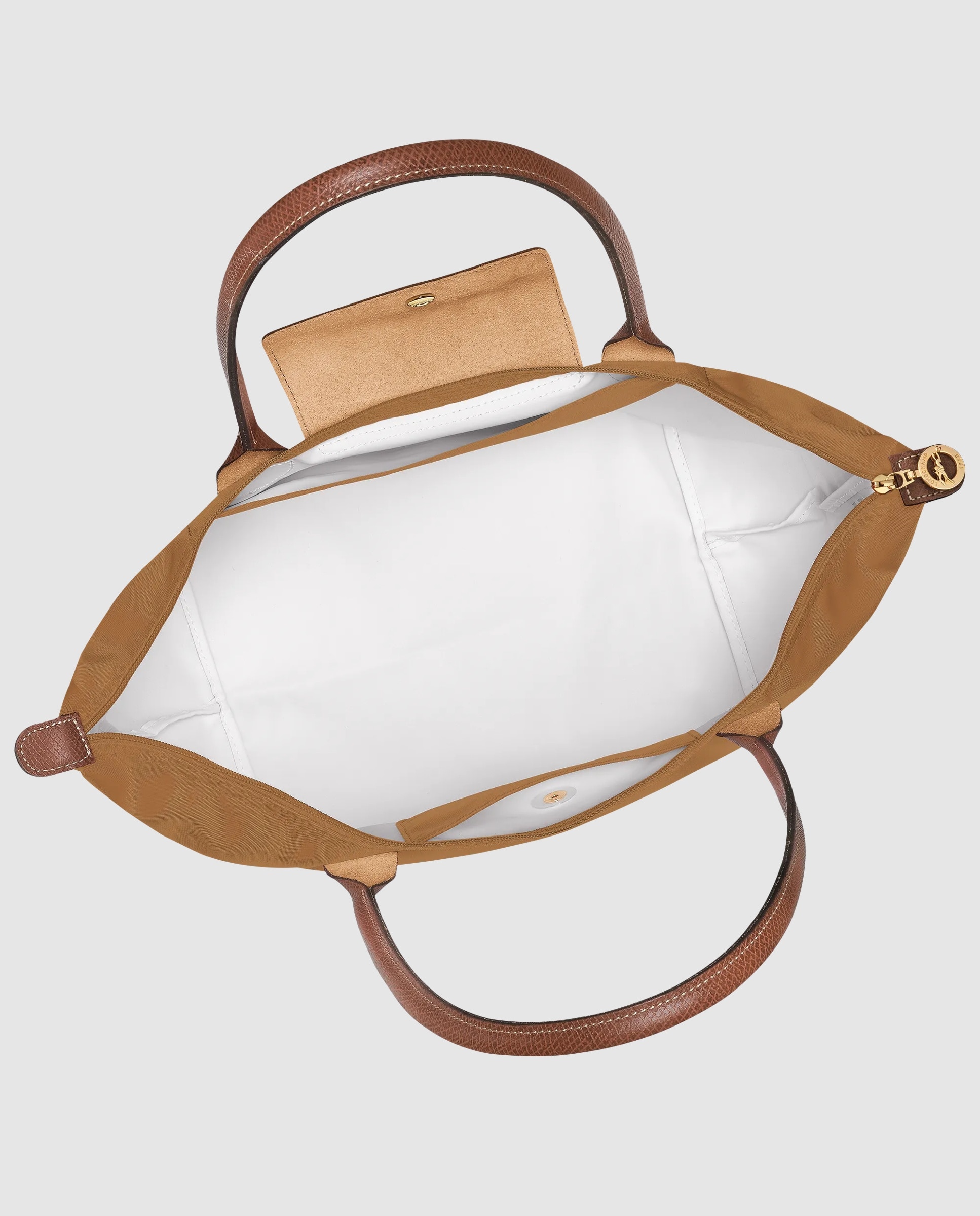 Bolsos de hombro de mujer le pliage original en talla l - Longchamp - Camel Camel-4