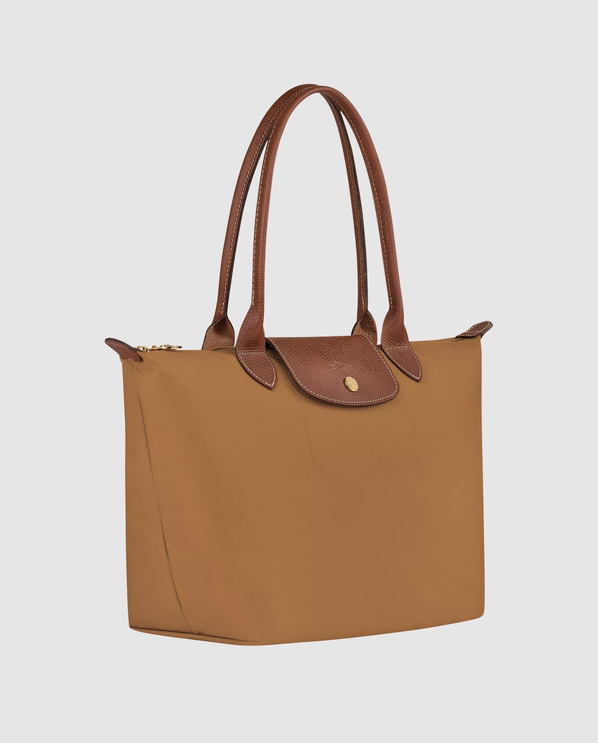 Bolsos de hombro de mujer le pliage original en talla m - Longchamp - Camel Camel-3