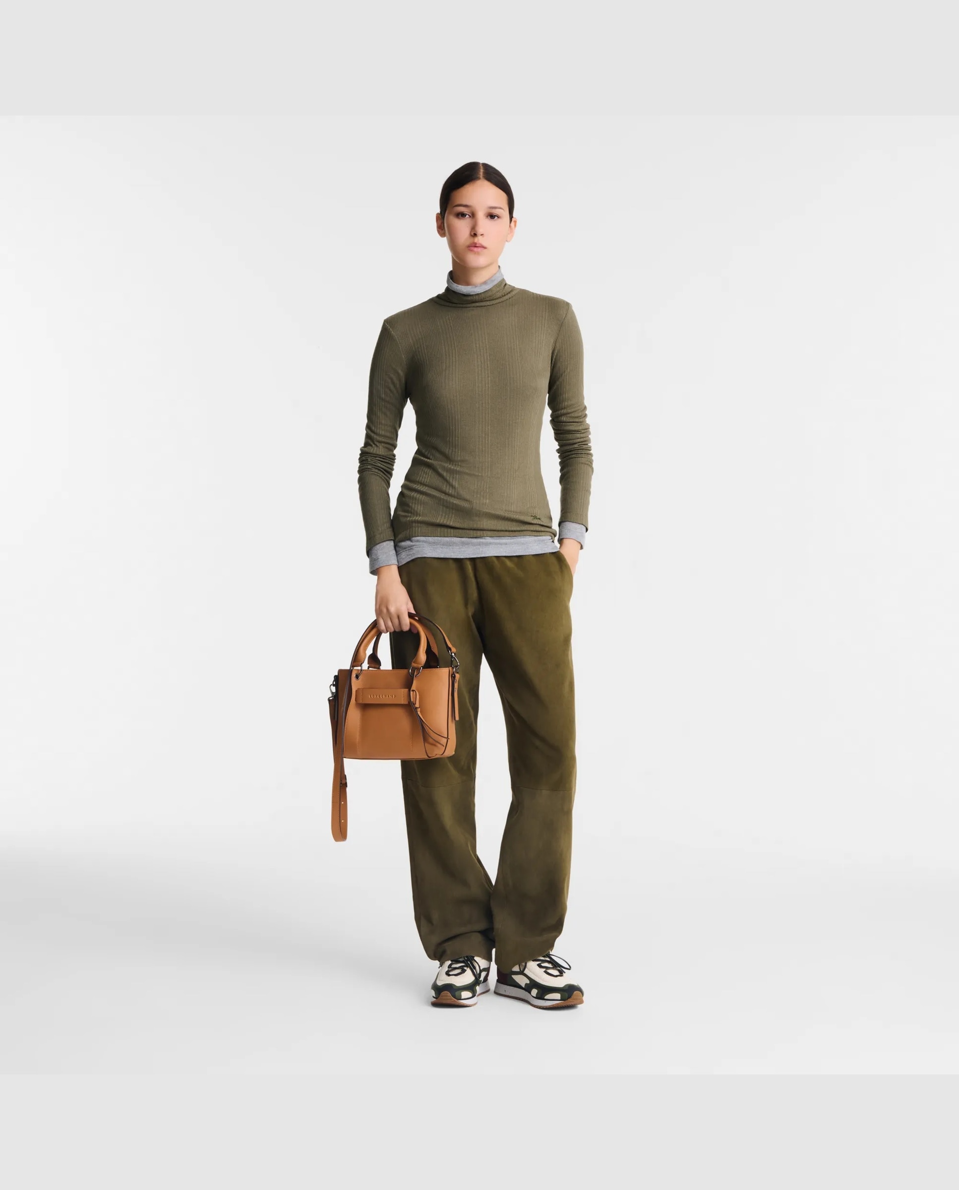 Bolsos de mano de mujer longchamp 3d en talla s - Natural Natural-2