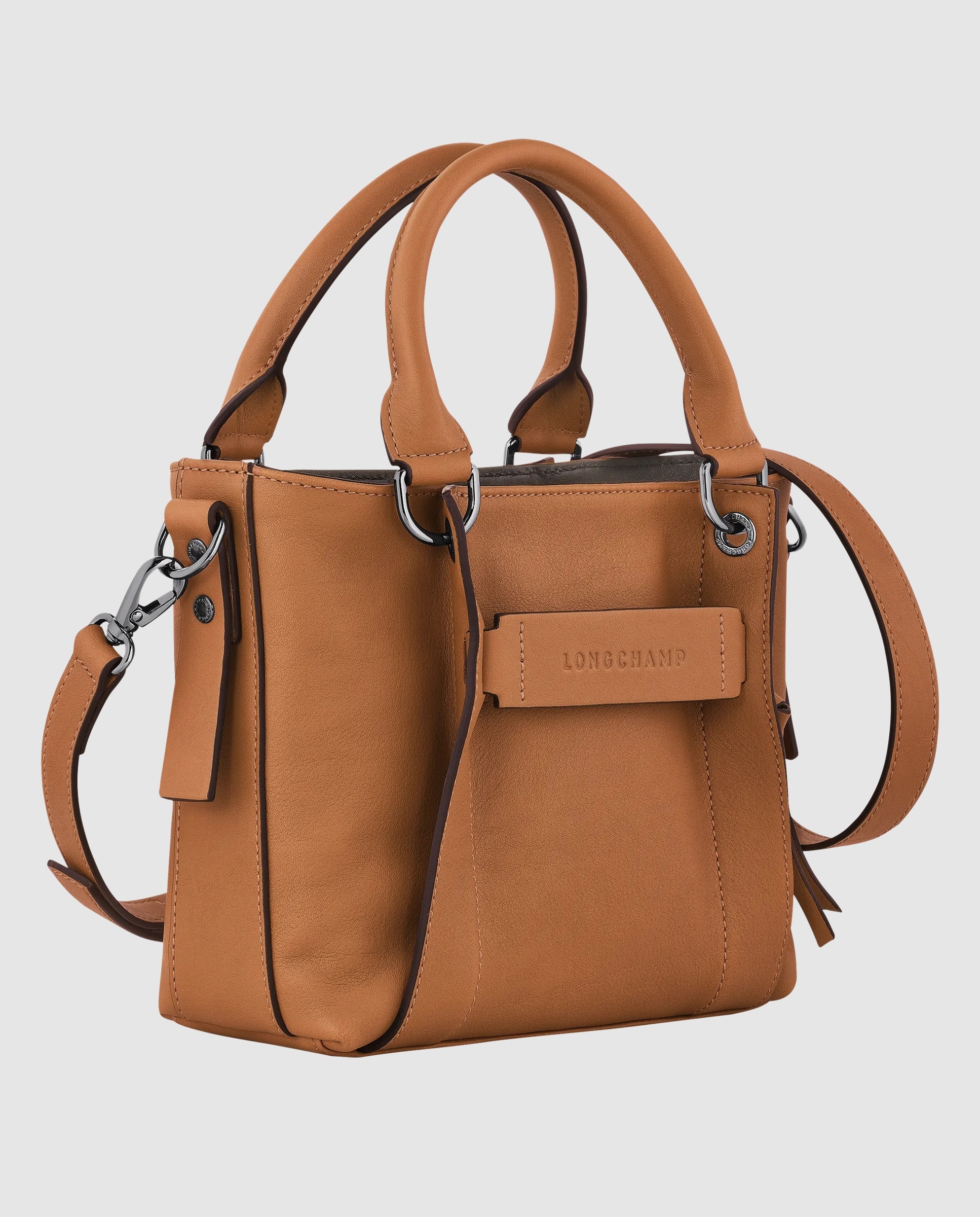 Bolsos de mano de mujer longchamp 3d en talla s - Natural Natural-4