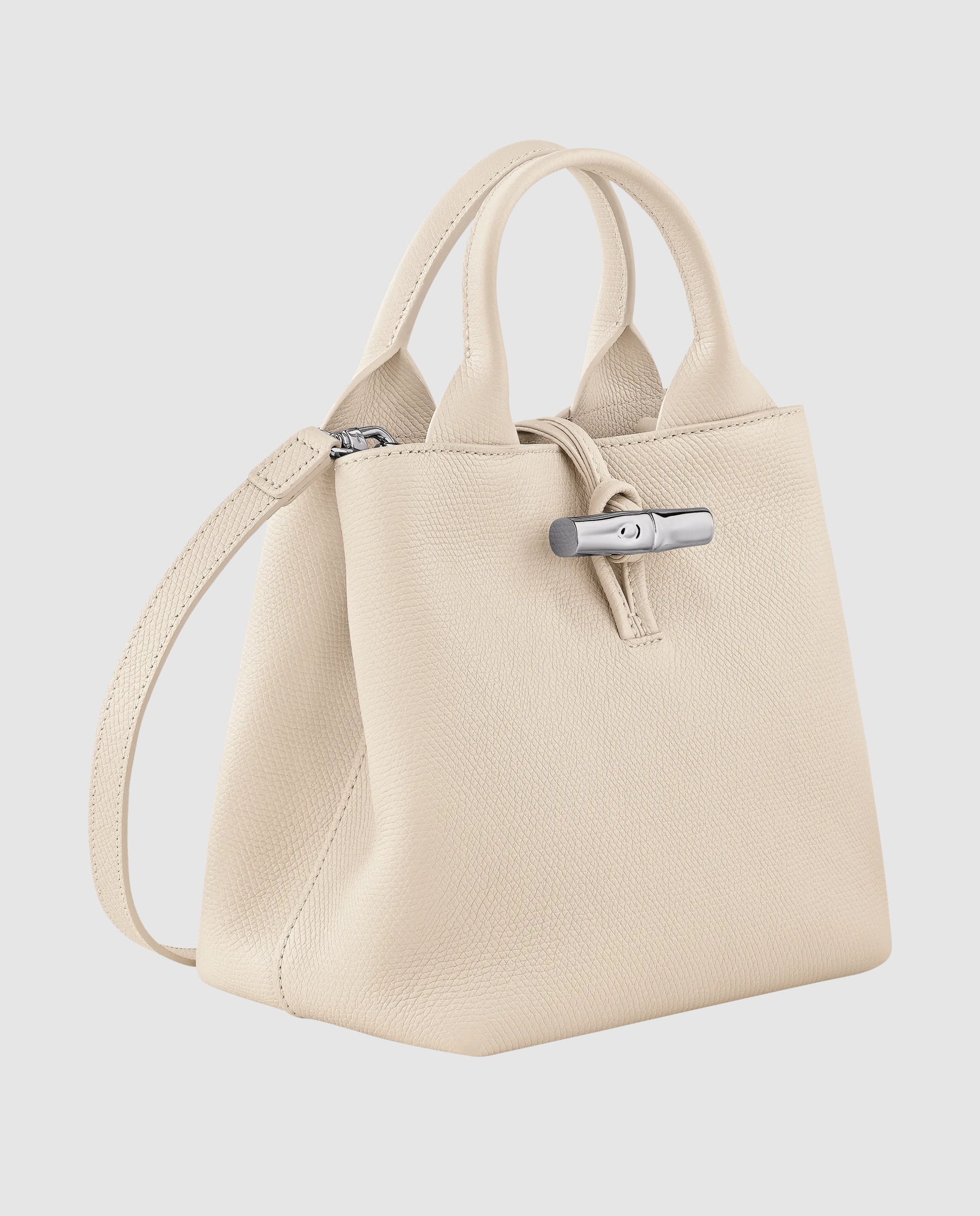 Bolsos de mano de mujer le roseau en talla s - Longchamp - Crema Crema-3
