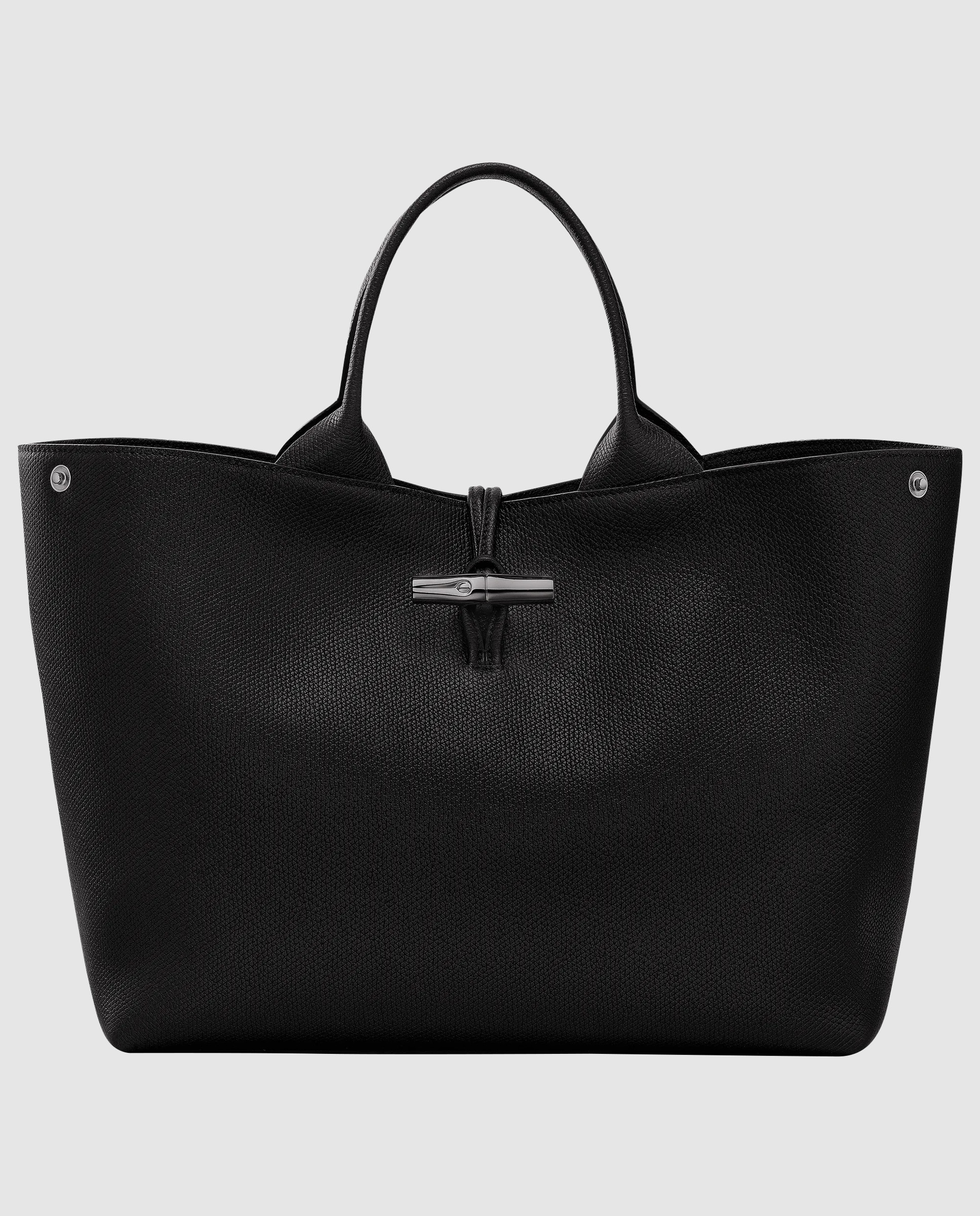 Bolsos de mano de mujer le roseau en talla l - Longchamp - Negro Negro-1