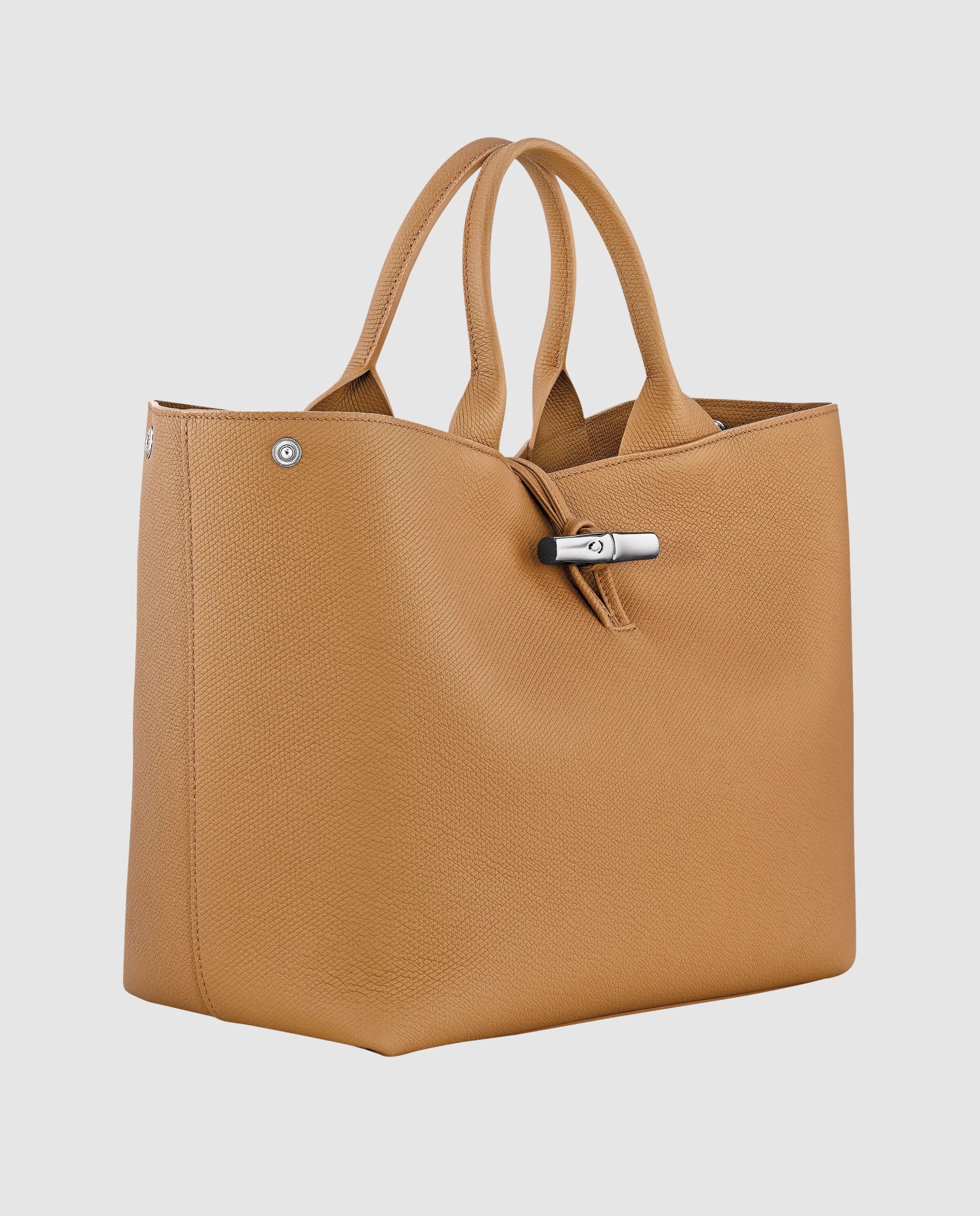 Bolsos de mano de mujer le roseau en talla l - Longchamp - Marrón claro Marrón claro-5
