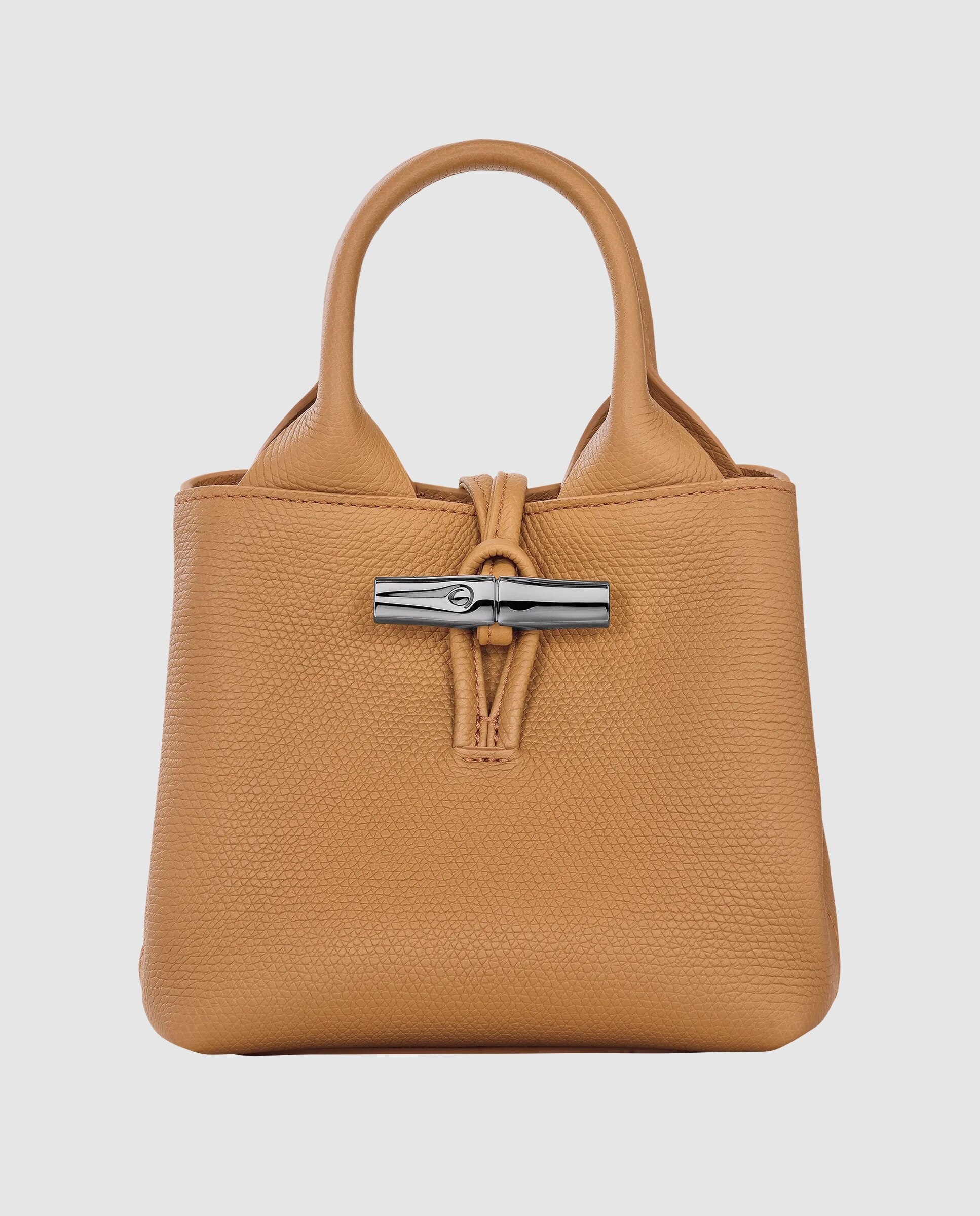 Bolsos de mano de mujer le roseau en talla xs - Longchamp - Gris claro Marrón claro-1