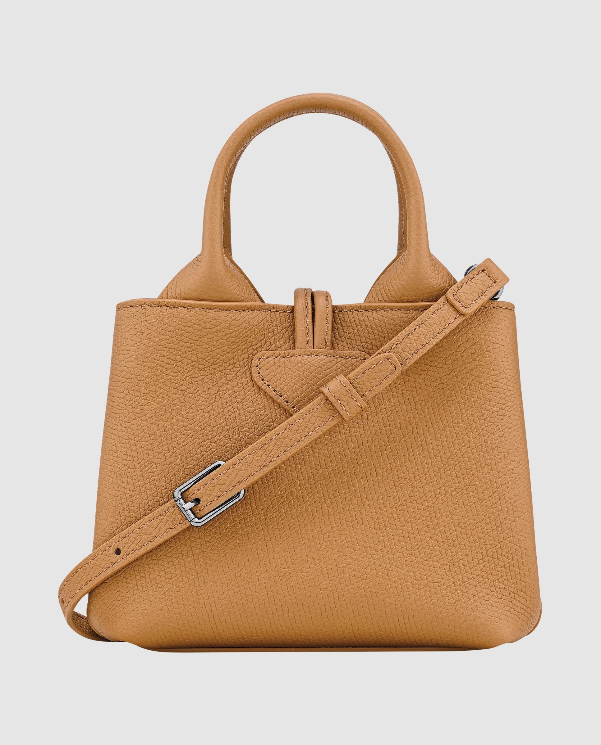 Bolsos de mano de mujer le roseau en talla xs - Longchamp - Gris claro Marrón claro-4