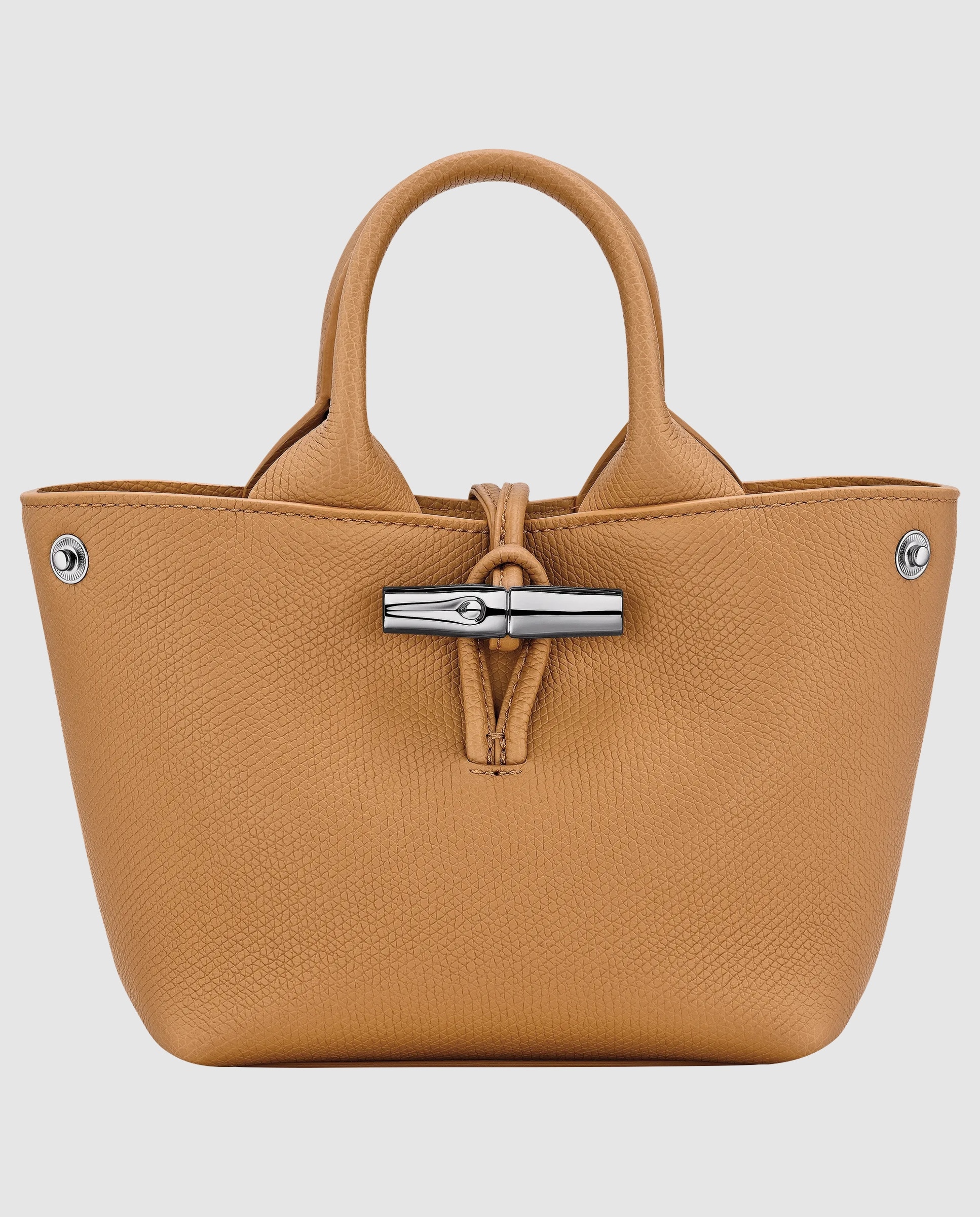 Bolsos de mano de mujer le roseau en talla xs - Longchamp - Gris claro Marrón claro-5