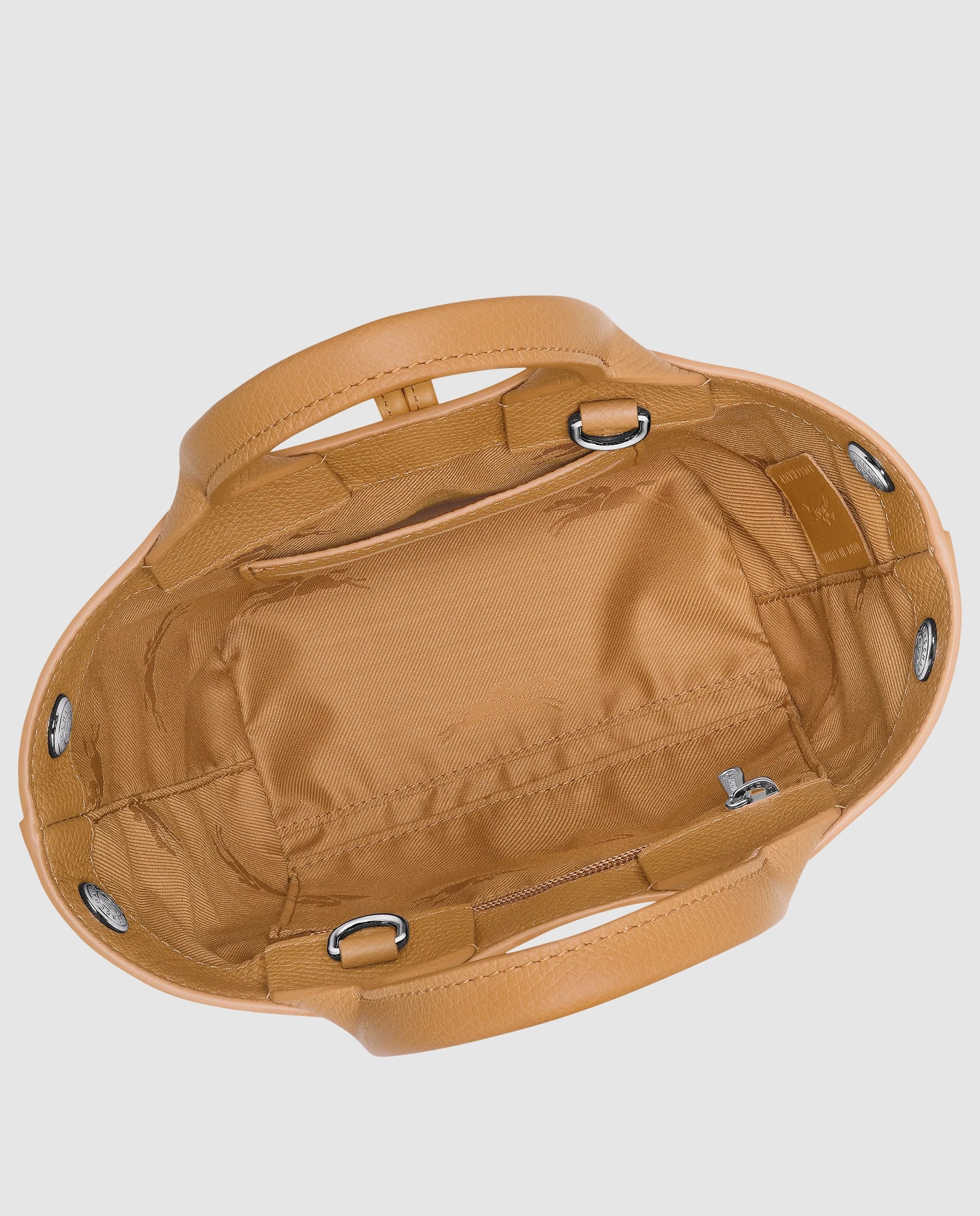 Bolsos de mano de mujer le roseau en talla xs - Longchamp - Gris claro Marrón claro-6