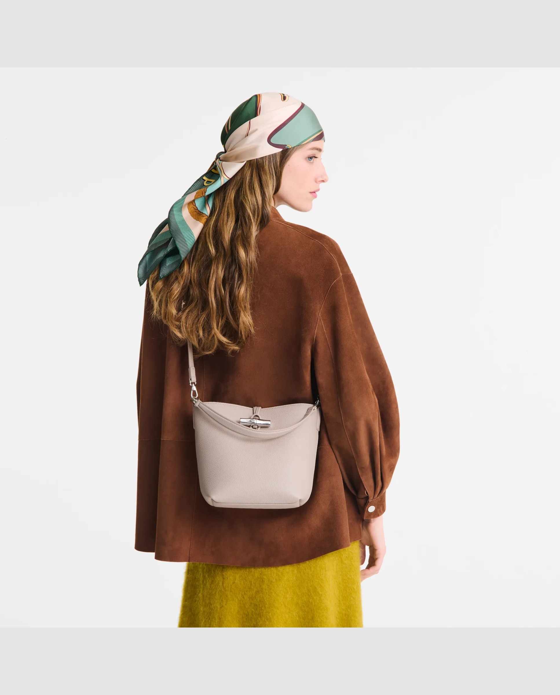 Bandoleras de mujer le roseau en talla xs - Longchamp - Gris claro Gris claro-2