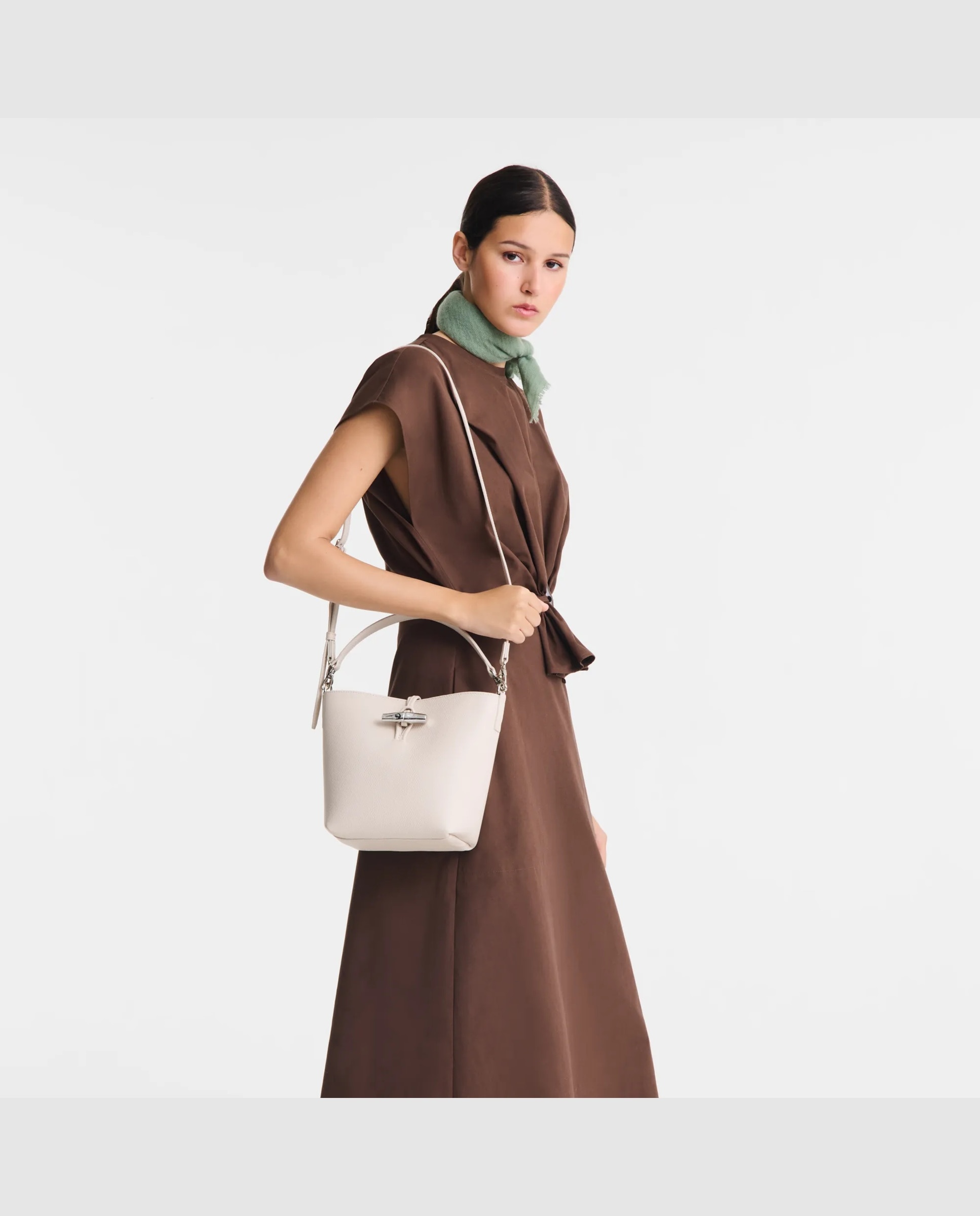 Bandolera de mujer le roseau en talla xs - Longchamp - Blanco Blanco-2