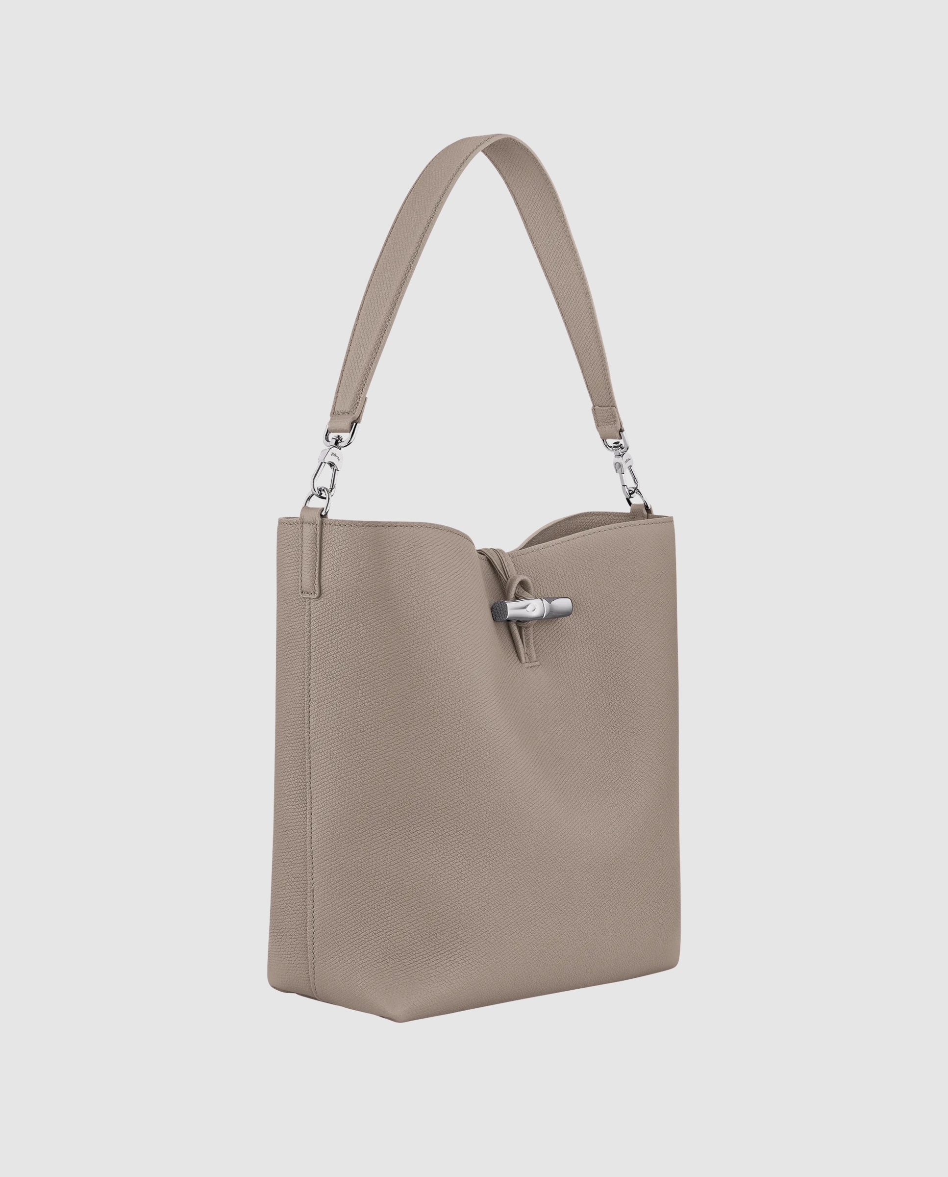 Imagen 3 de Bolsos de hombro de mujer le roseau en talla m - Longchamp - Gris claro Gris claro