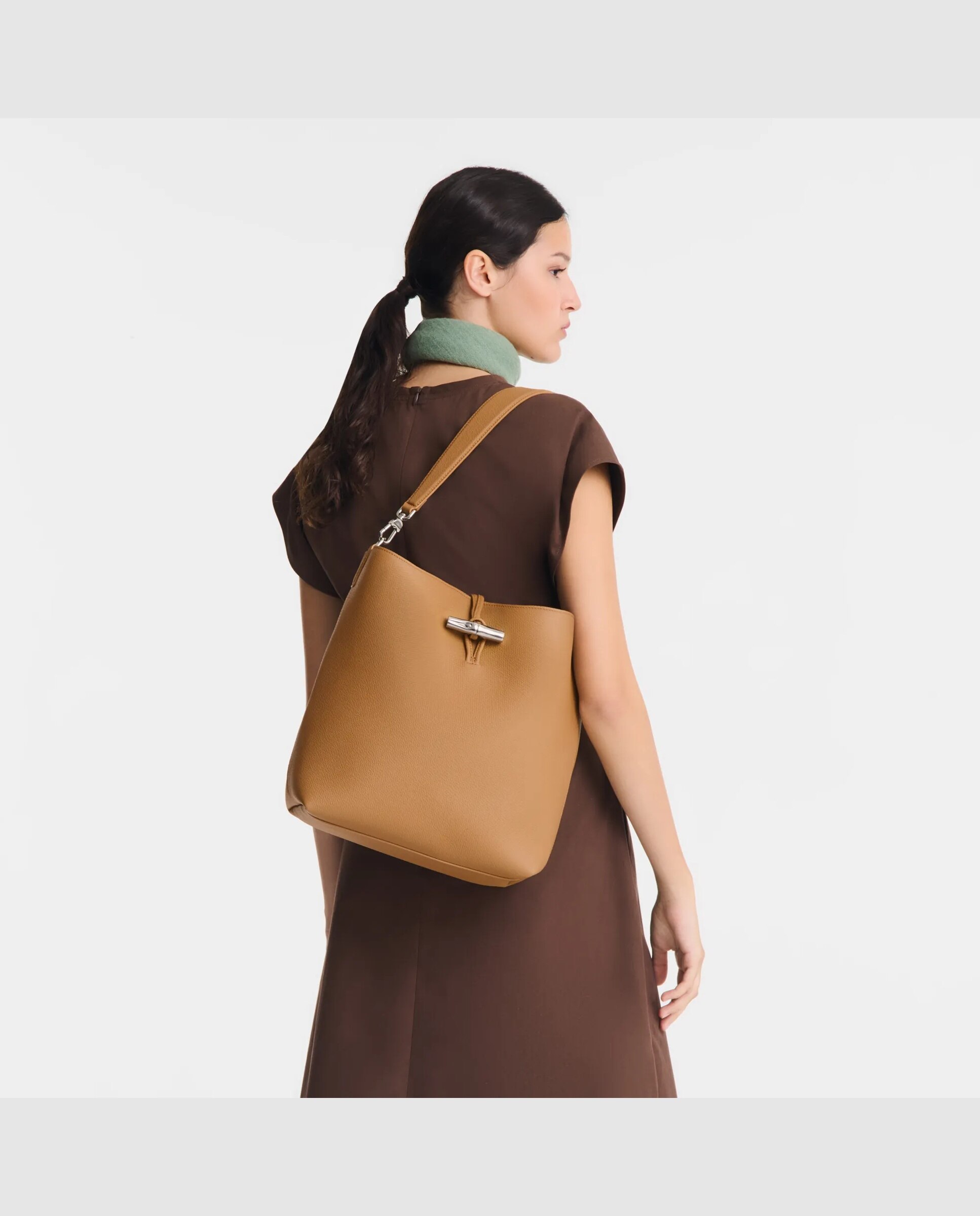 Imagen 2 de Bolsos de hombro de mujer le roseau en talla m - Longchamp - Marrón claro Marrón claro