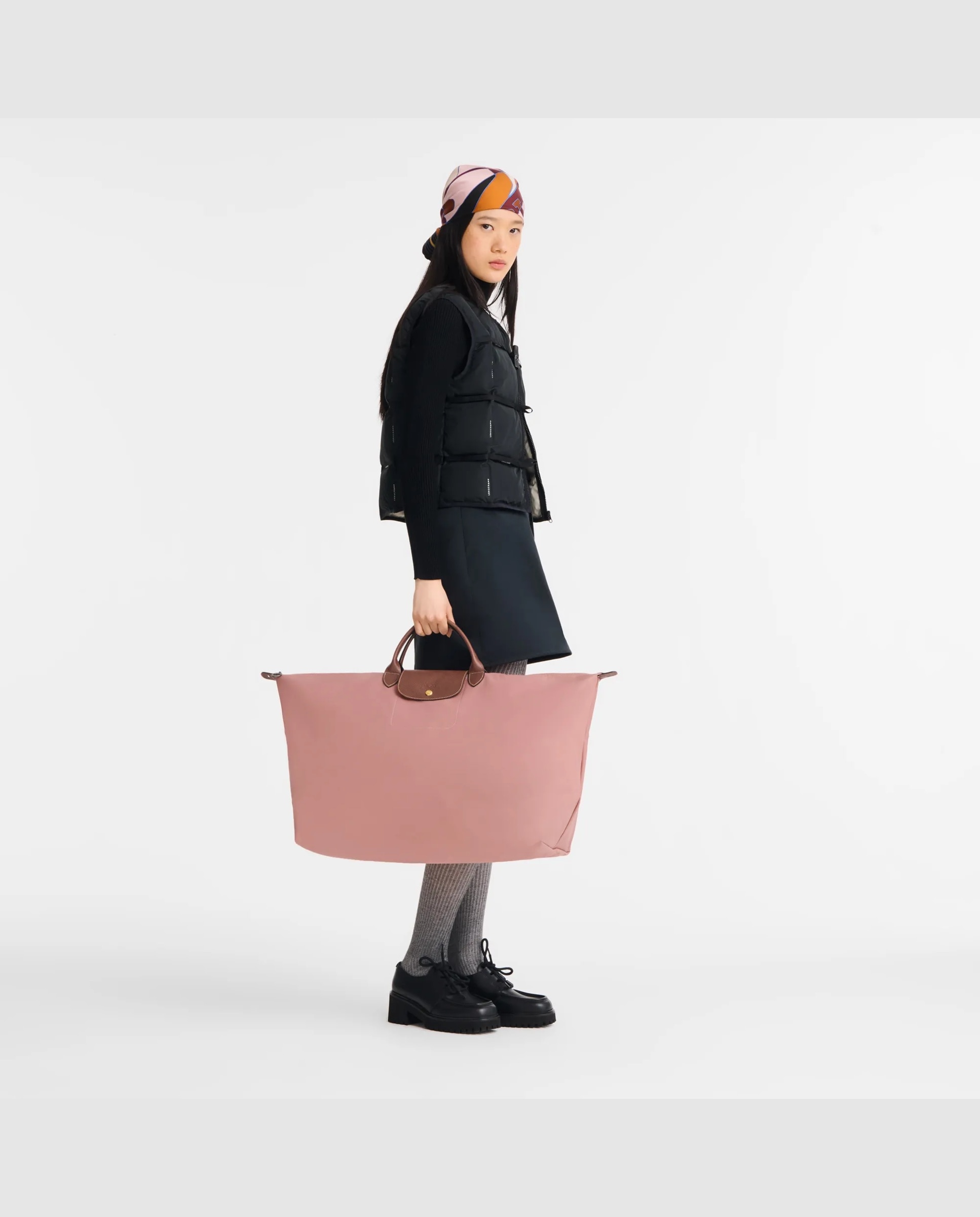 Bolsa de viaje Le Pliage Original blanda con capacidad de 42L - Longchamp - Rosa Rosa-2