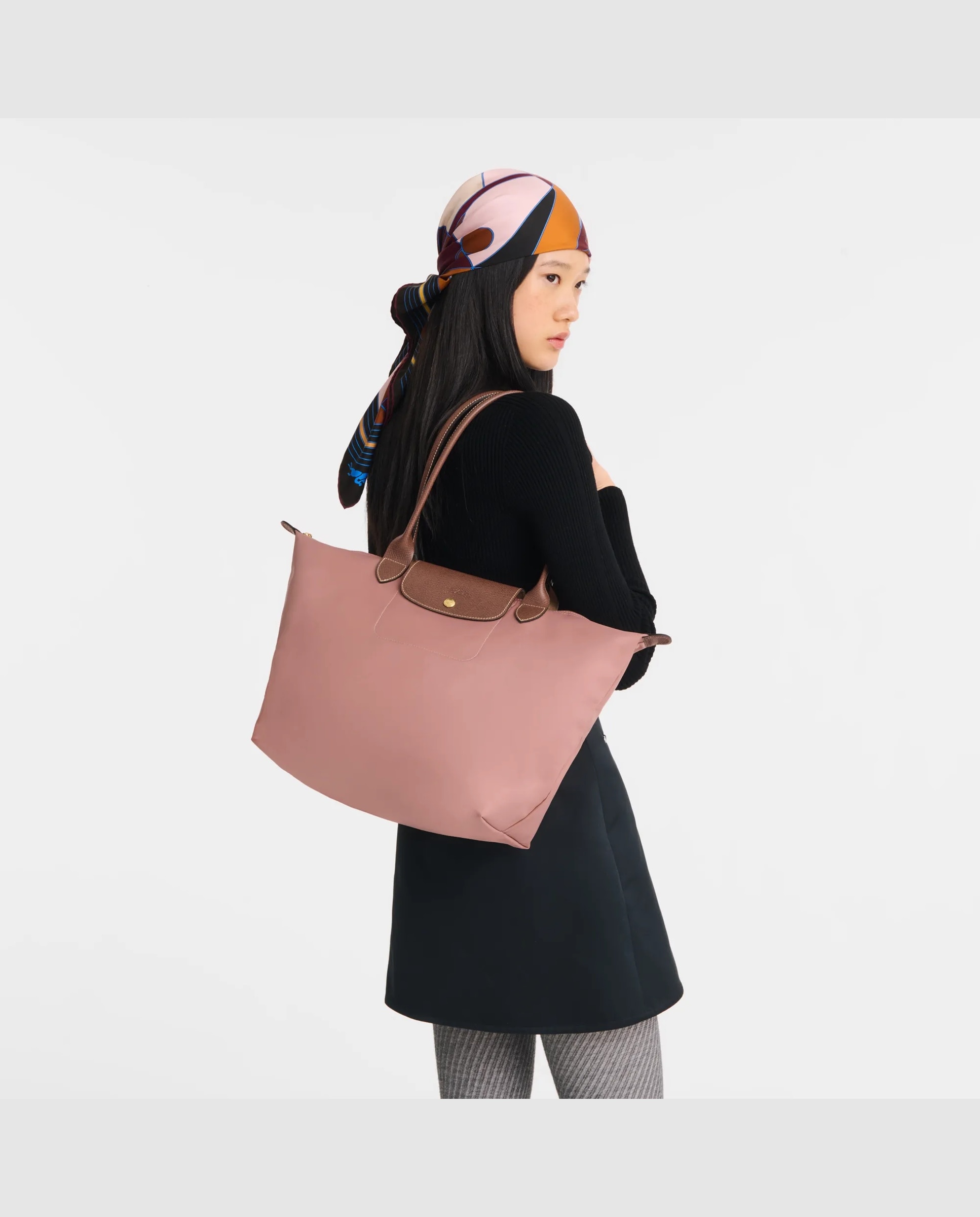 Bolsos de hombro de mujer le pliage original en talla l - Longchamp - Rosa Rosa-2