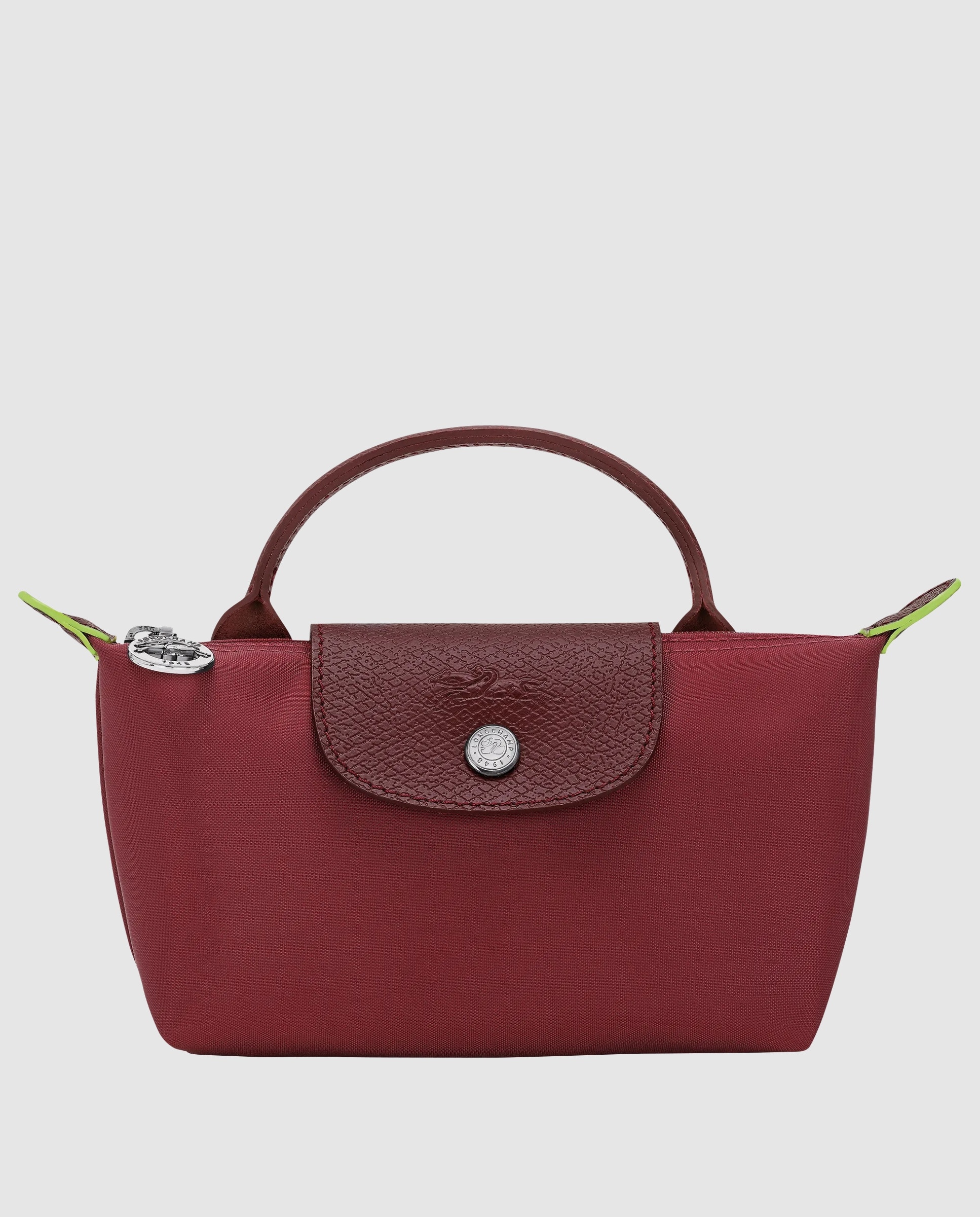 Bolso de mano pequeño Le Pliage Green con cremallera