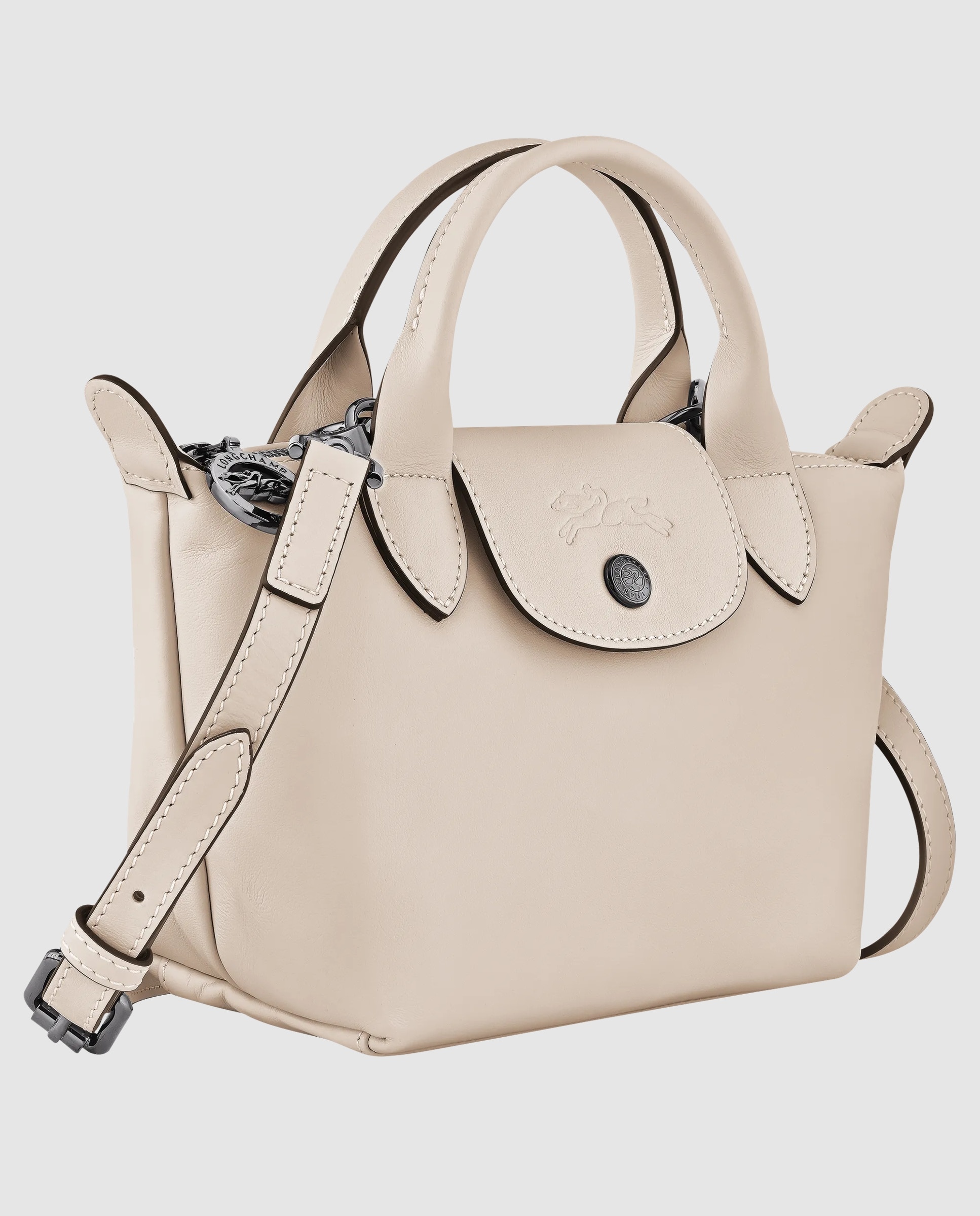 Bolso de mano de mujer Le Pliage Xtra en talla XS - Longchamp - Verde claro Blanco-3